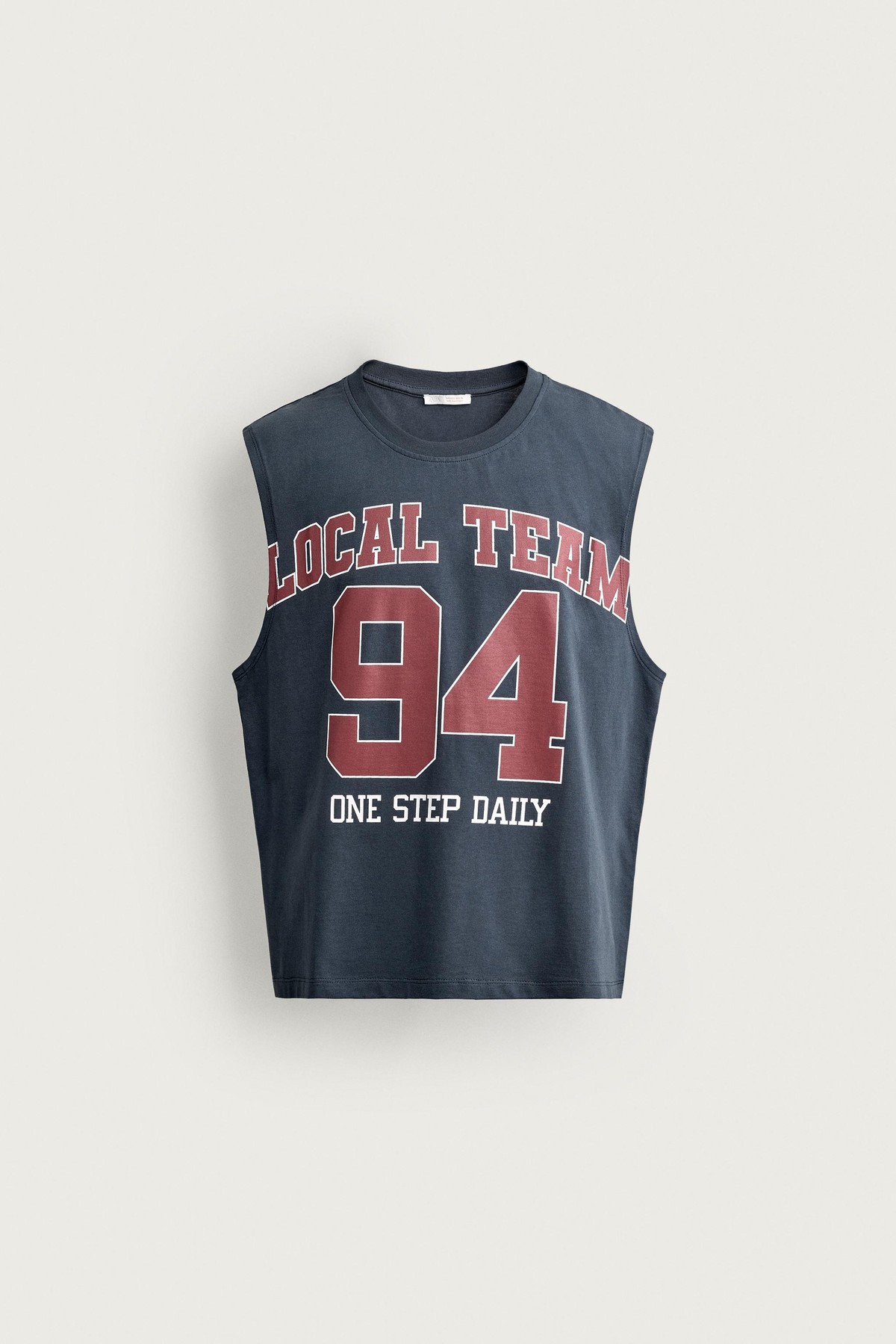자라 릴렉스핏 그래픽 민소매 티셔츠 5644/342/401 NAVY BLUE