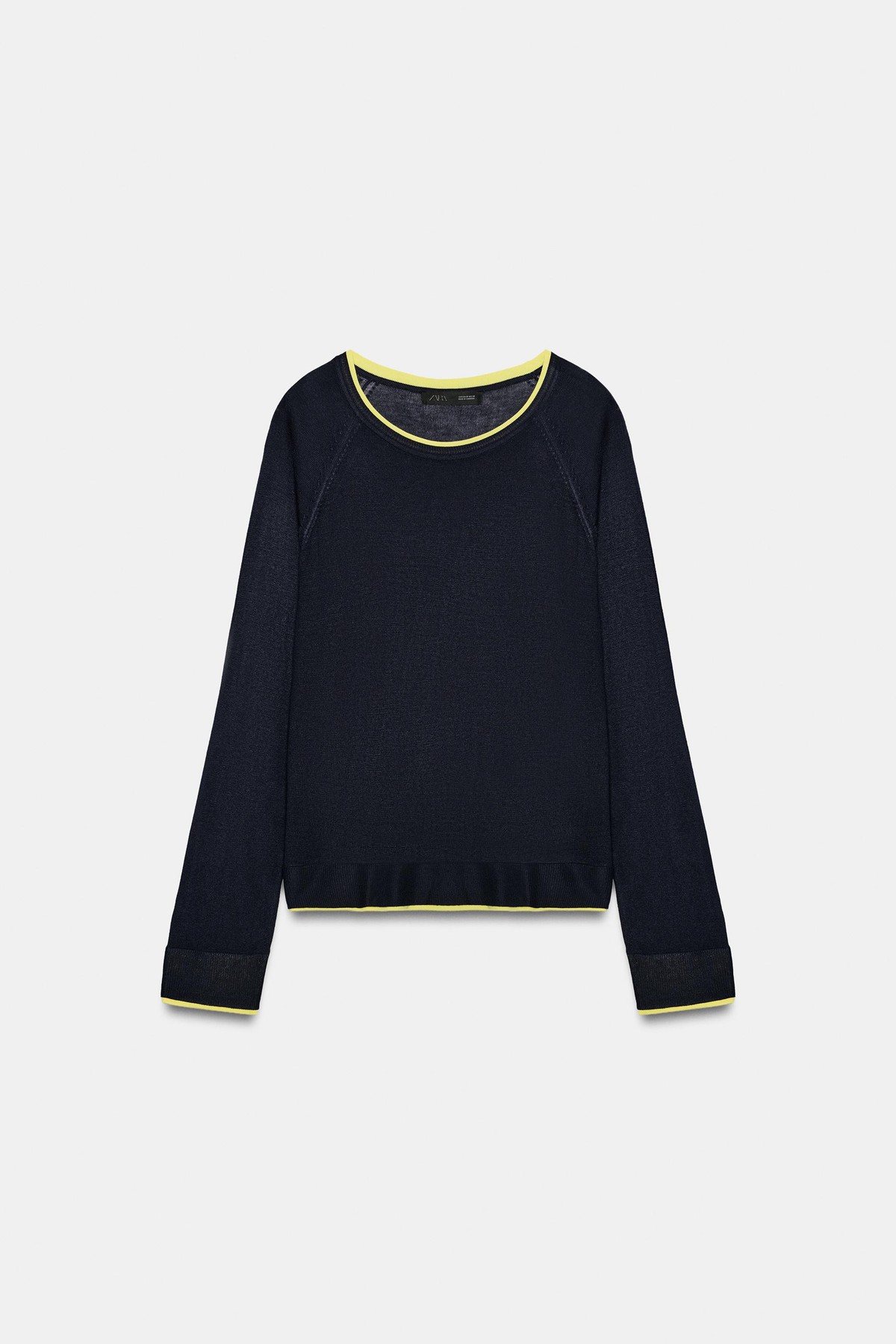 자라 스트라이프 더블 니트 스웨터 1509/130/422 DARK NAVY
