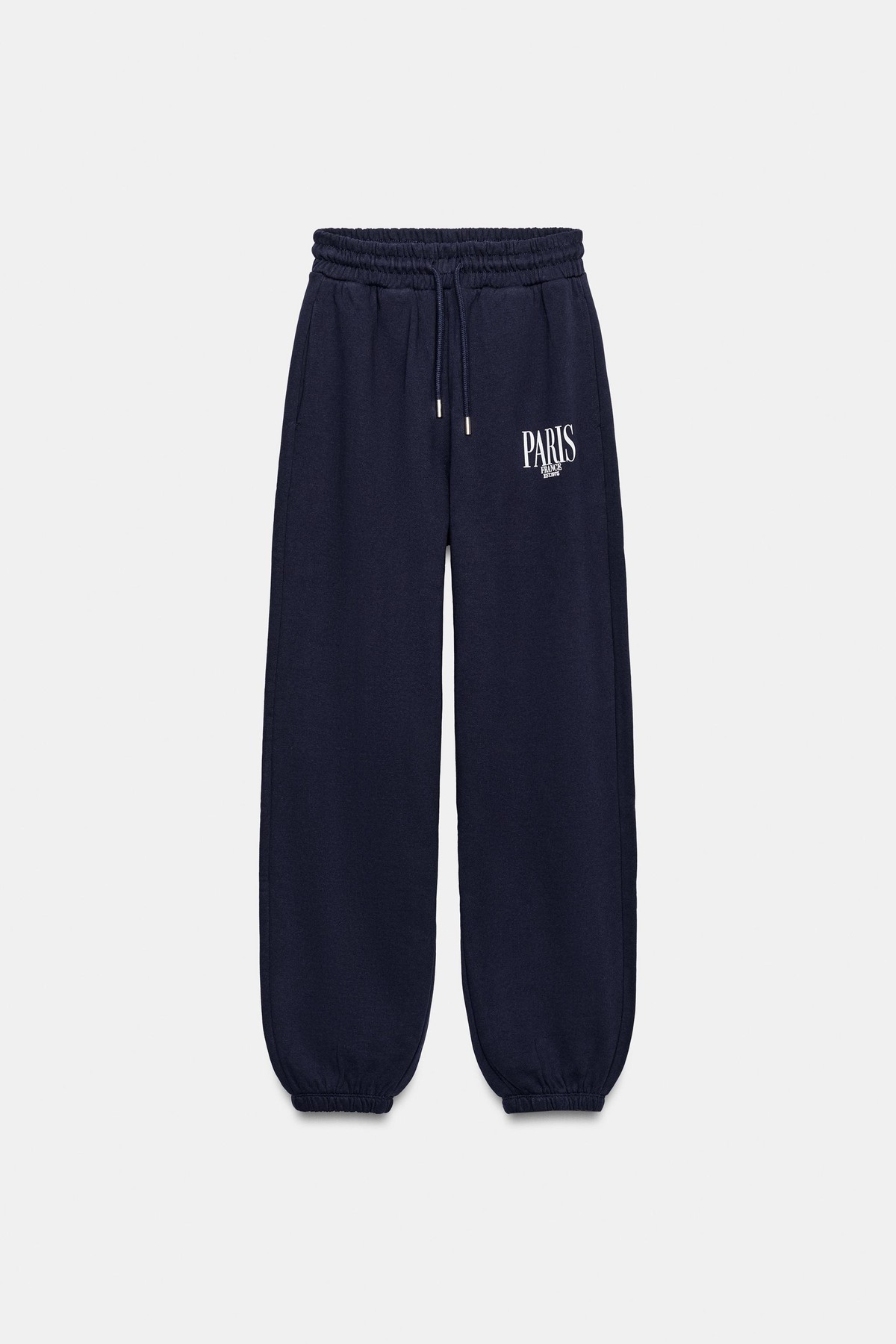자라 텍스트 프린트 조거 팬츠 3253/104/422 DARK NAVY
