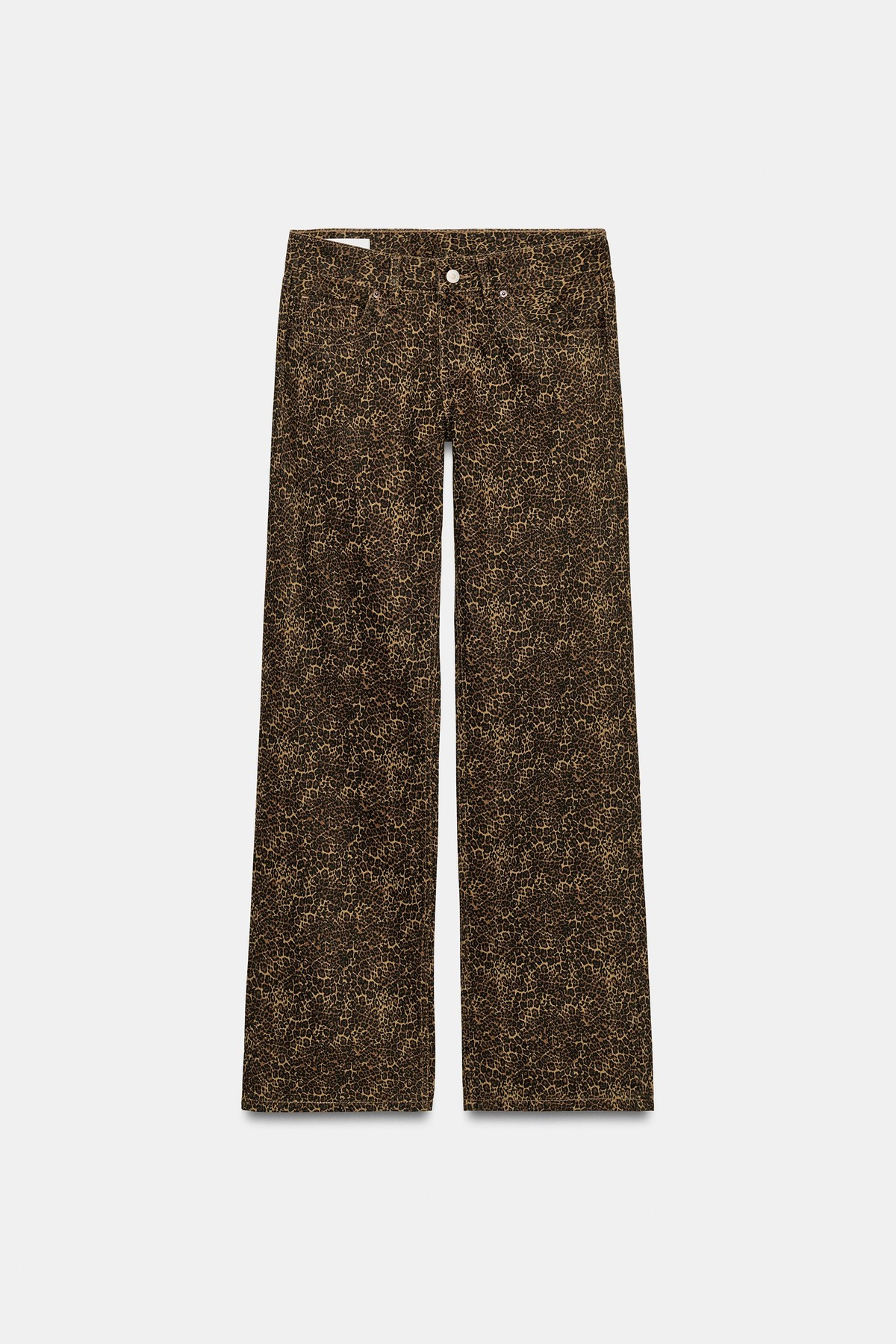 자라 애니멀 프린트 와이드 청바지 5575/210/051 LEOPARD