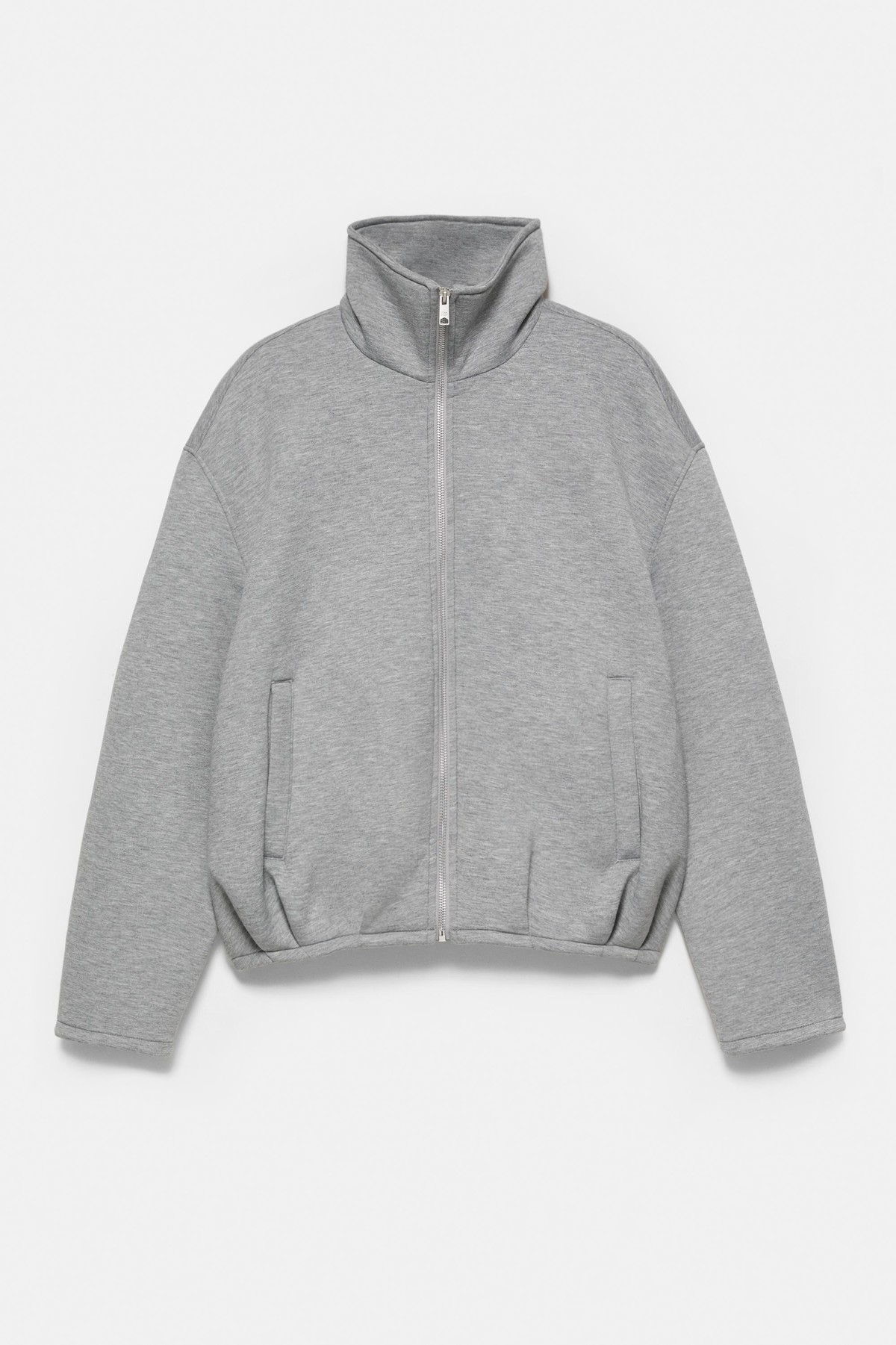 풀앤베어 네오프렌 하이넥 집업 자켓 7721/518 GREY MARL