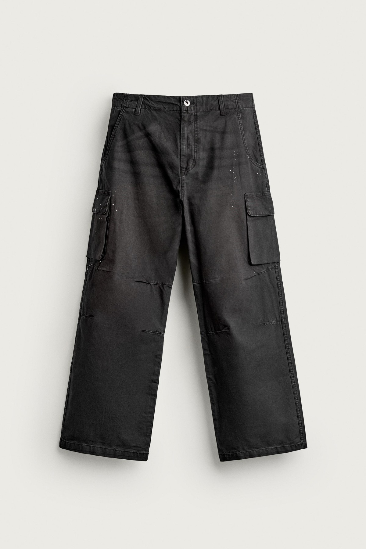 자라 스플래터 이펙트 카고 팬츠 2005/802/085 BLACK / SAND