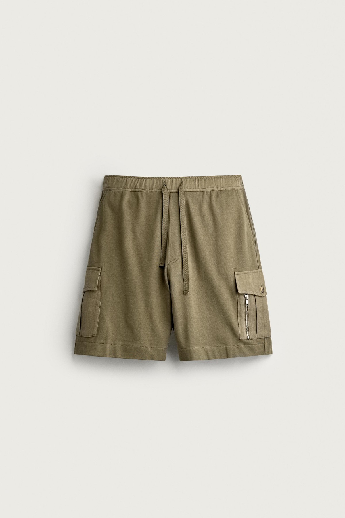 자라 레귤러핏 카고 버뮤다 반바지 4087/329/505 KHAKI