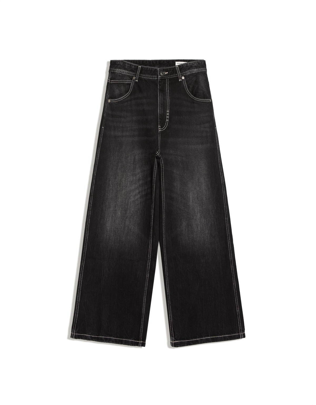 버쉬카 배기 스케이터 와이드 청바지 2582/236 BLACK