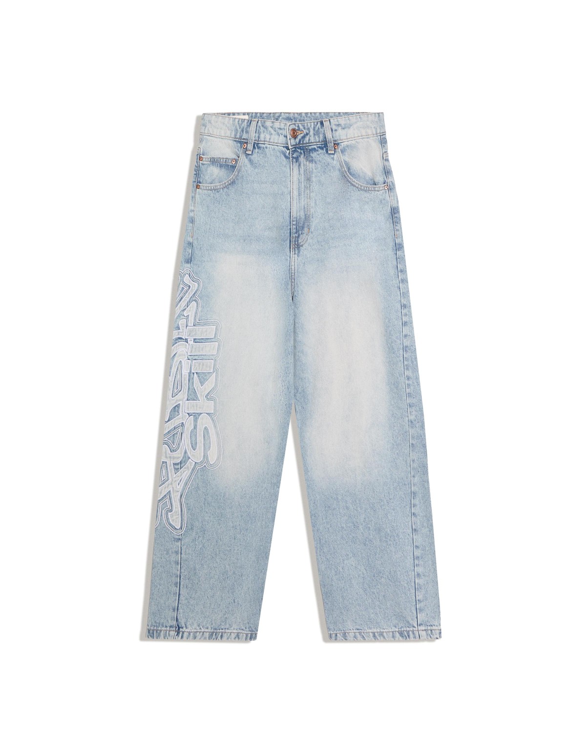 버쉬카 수퍼 배기 사이드 패치 청바지 2578/335 LIGHT BLUE