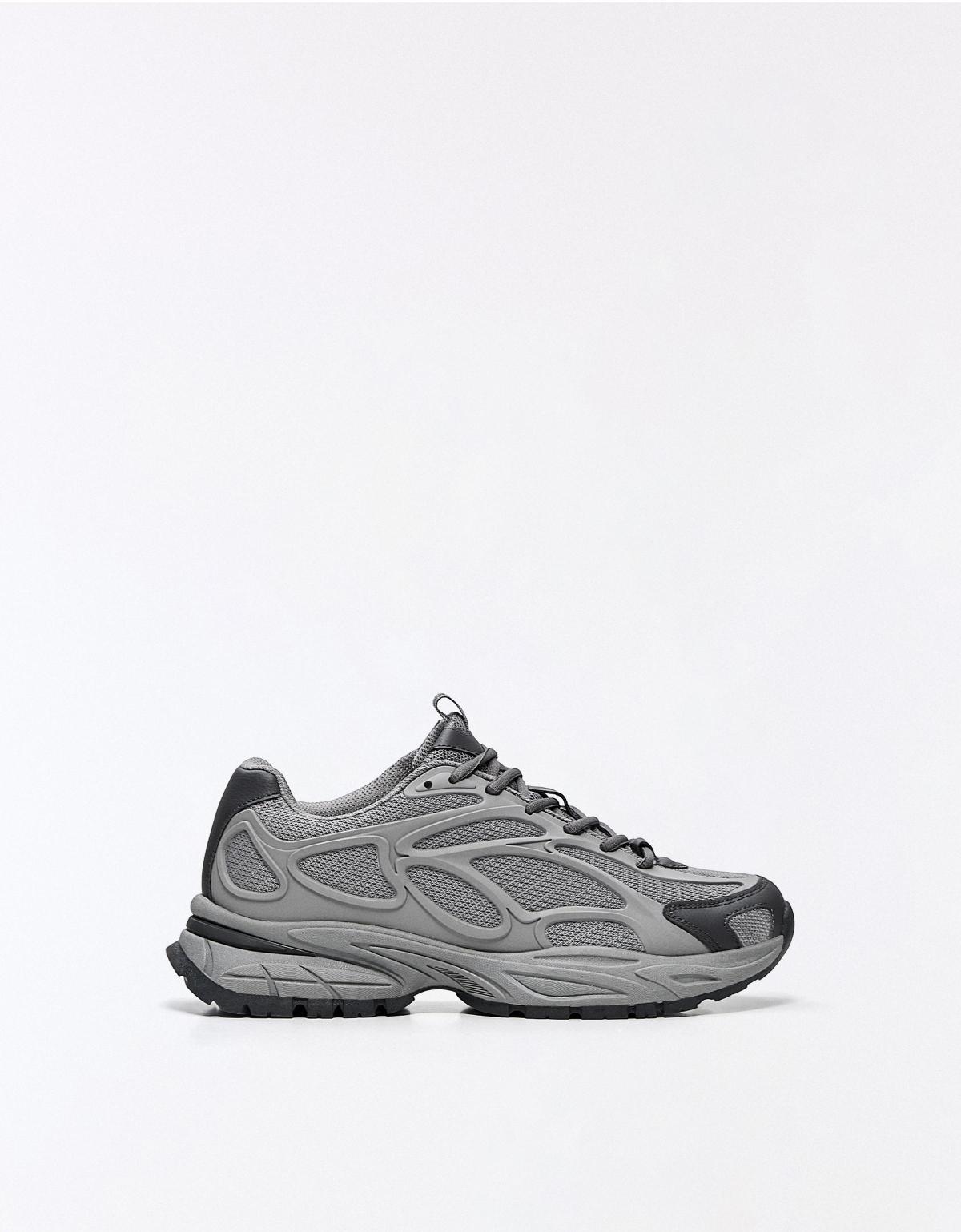 버쉬카 청키 콤비 레이스업 스니커즈 2318/864 GREY