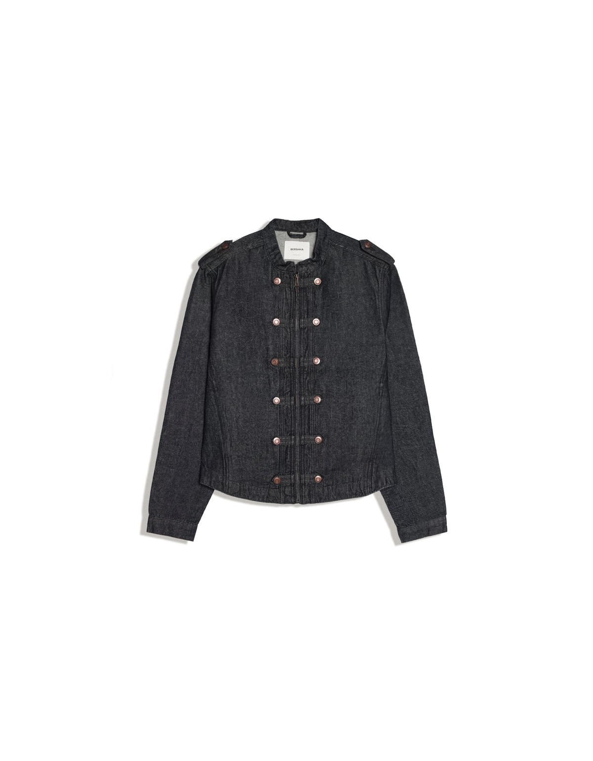 버쉬카 밀리터리 버튼 데님 자켓 2809/335 NAVY