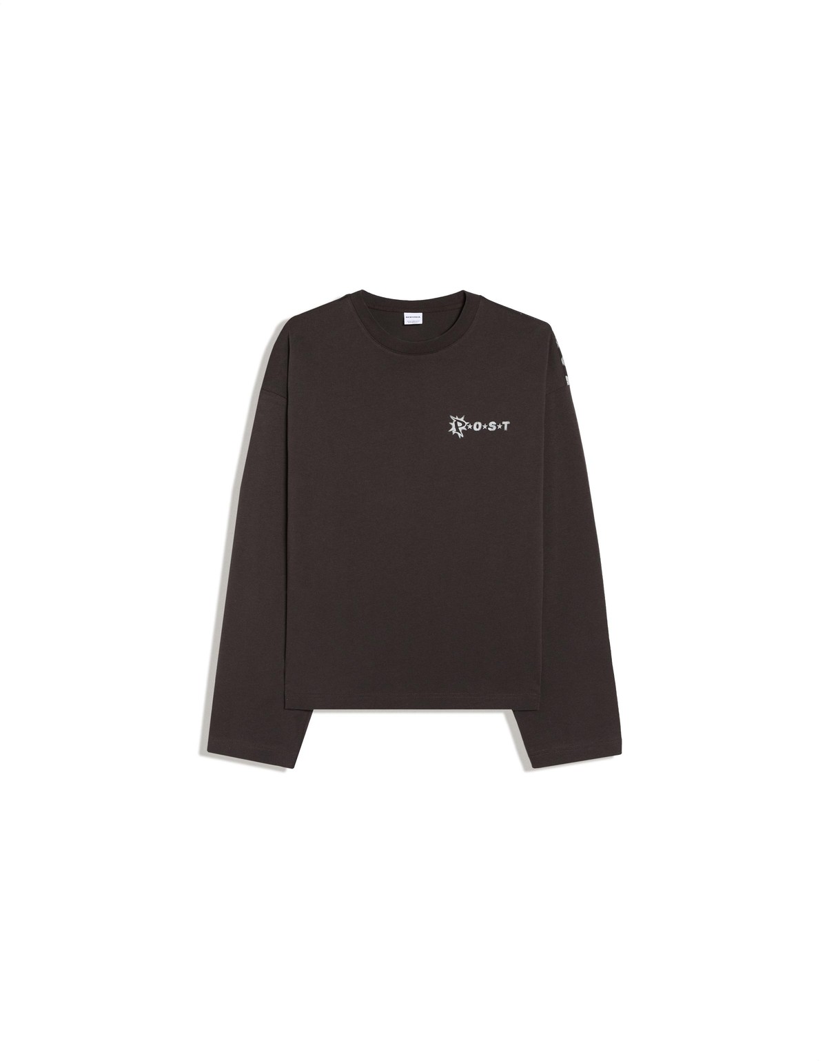 버쉬카 프린트 크루넥 긴팔 티셔츠 3789/116 GREY