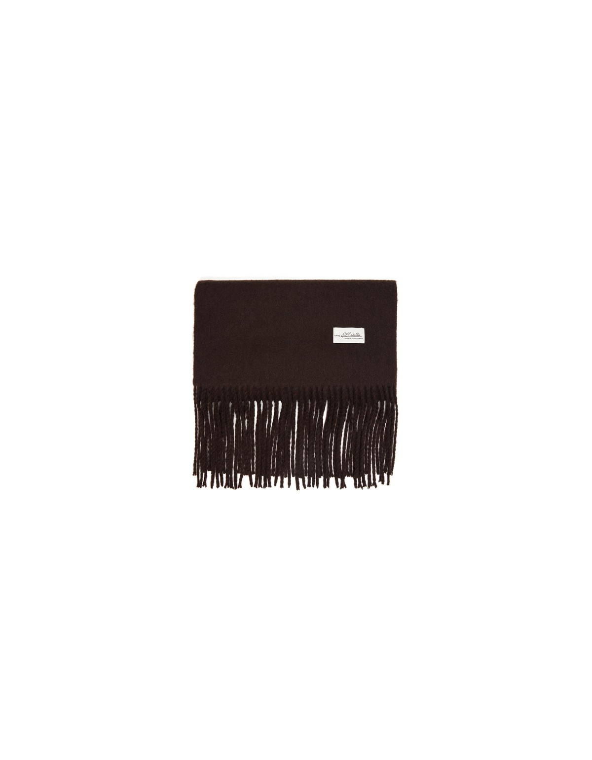 버쉬카 플레인 프린지 머플러 3356/702 BROWN