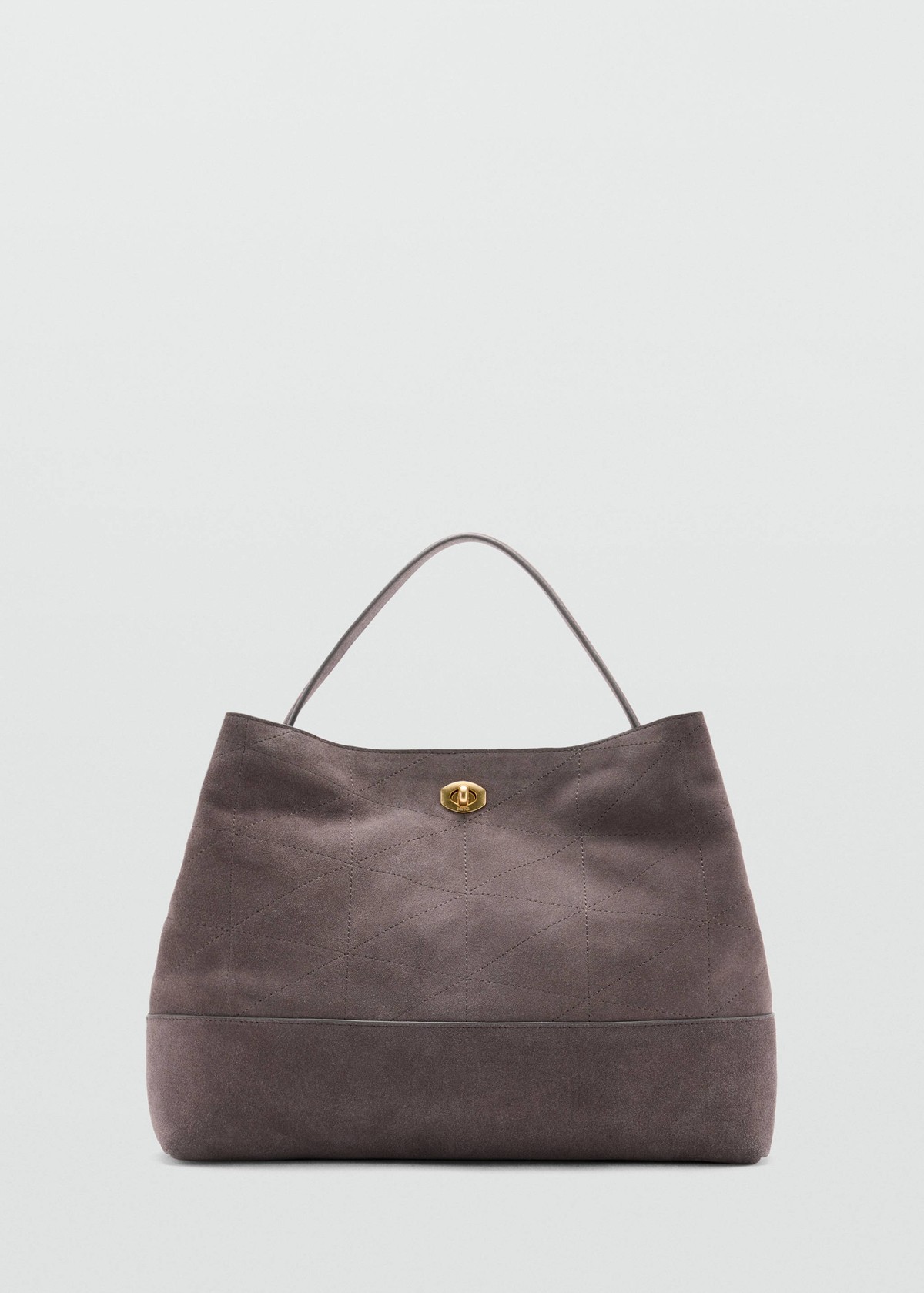 망고 레더 탈착 스트랩 라지 버킷백 37074796_92 GRIS