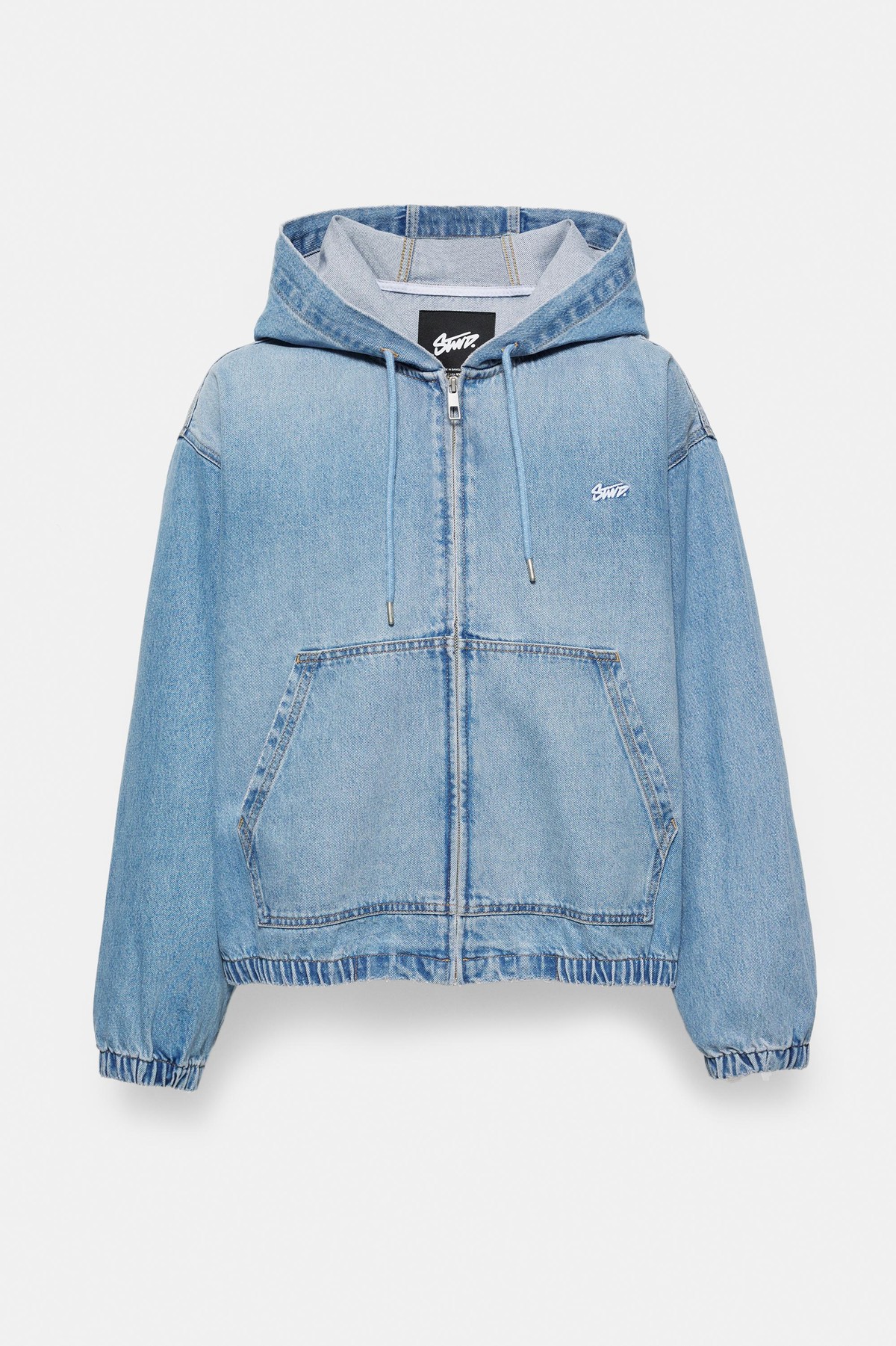 풀앤베어 후드 집업 데님 자켓 7720/519 MEDIUM BLUE