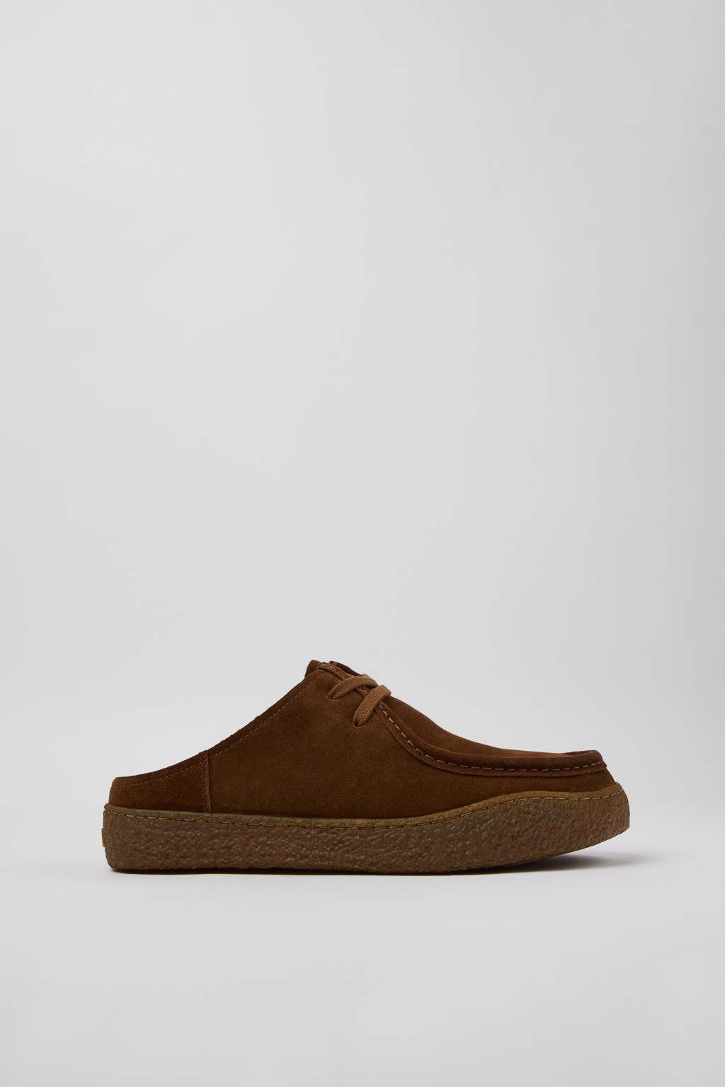 캠퍼 스웨이드 레이스업 뮬 K101145-002 BROWN