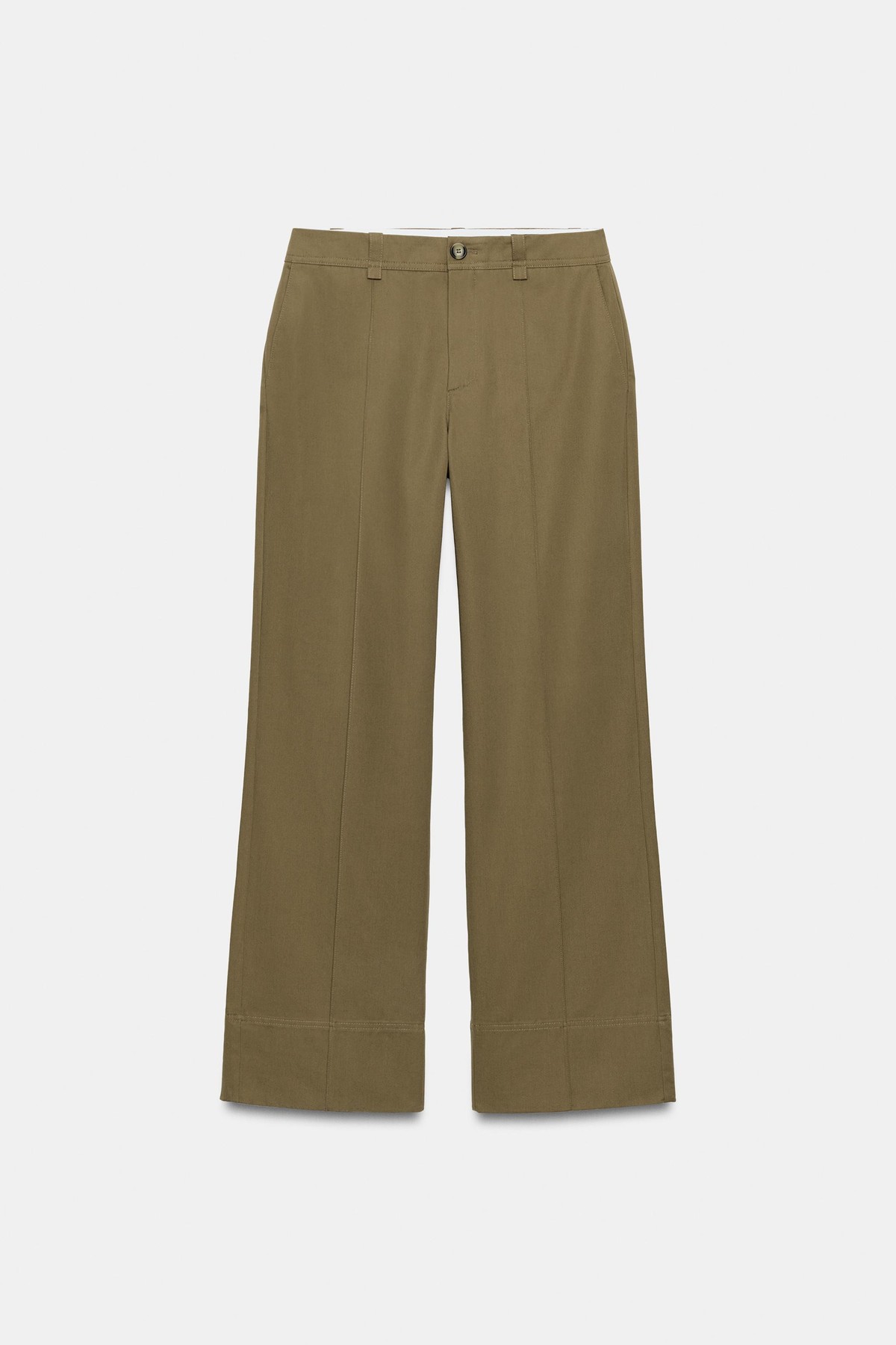자라 하이웨이스트 부츠컷 팬츠 3666/084/505 KHAKI