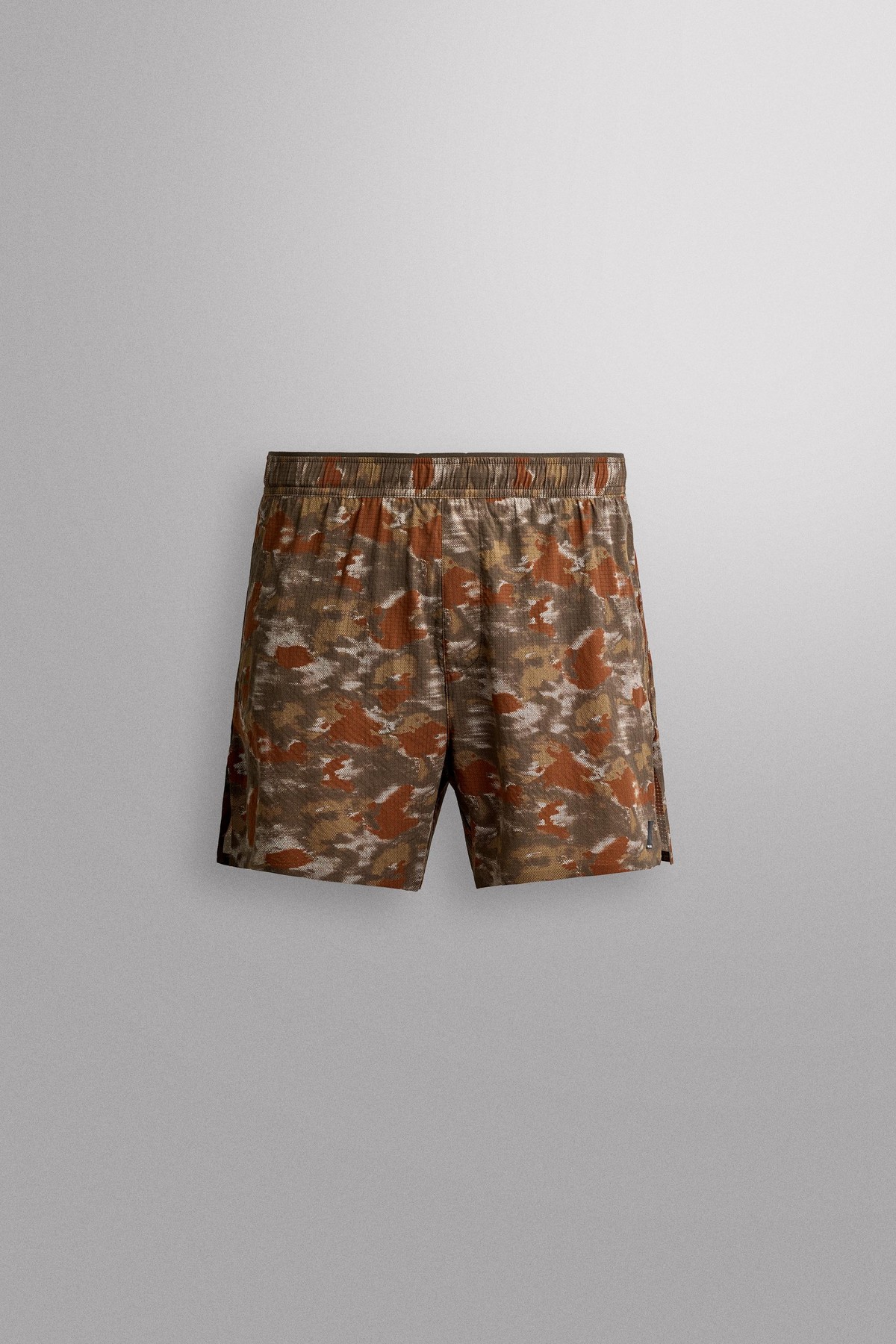 자라 프린트 테크니컬 러닝 반바지 4387/352/973 BROWN