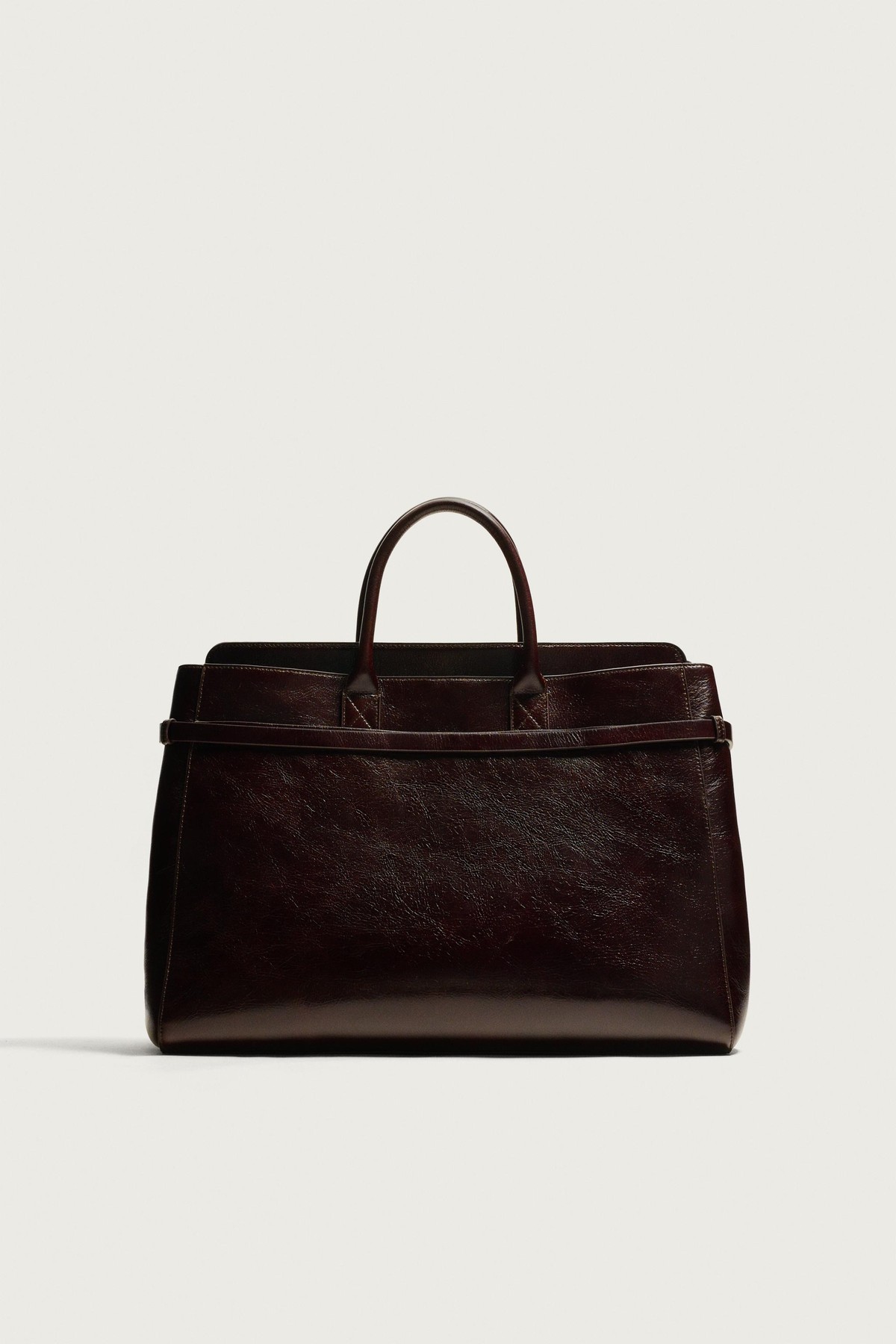 자라 빈티지 레더 토트백 3358/820/700 BROWN