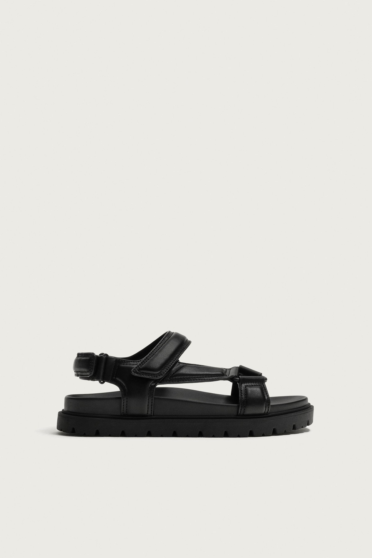 자라 벨크로 스트랩 트랙솔 샌들 2792/820/800 BLACK