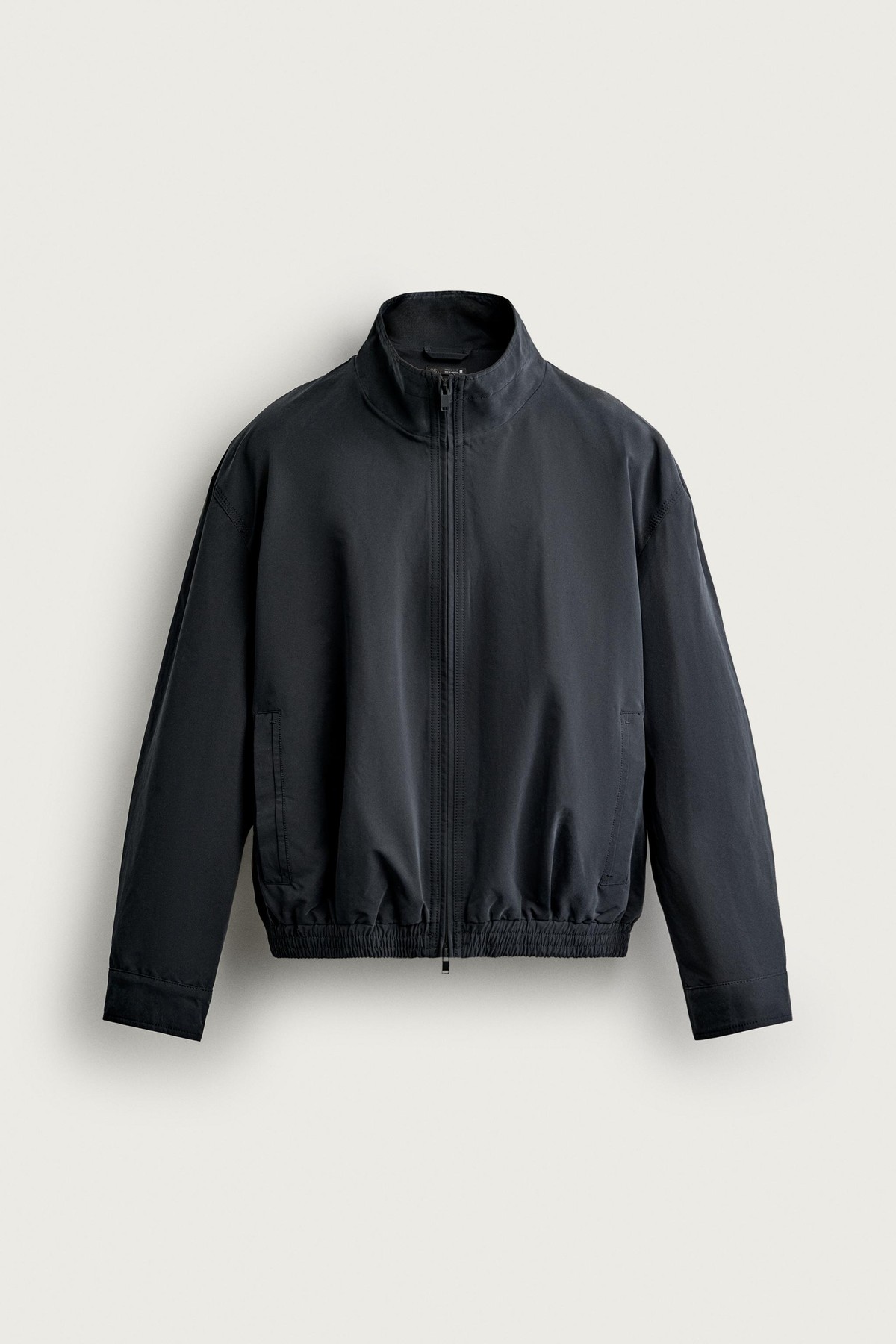 자라 크롭 하이넥 테크니컬 경량 방수 자켓 5320/801/922 DARK GREY