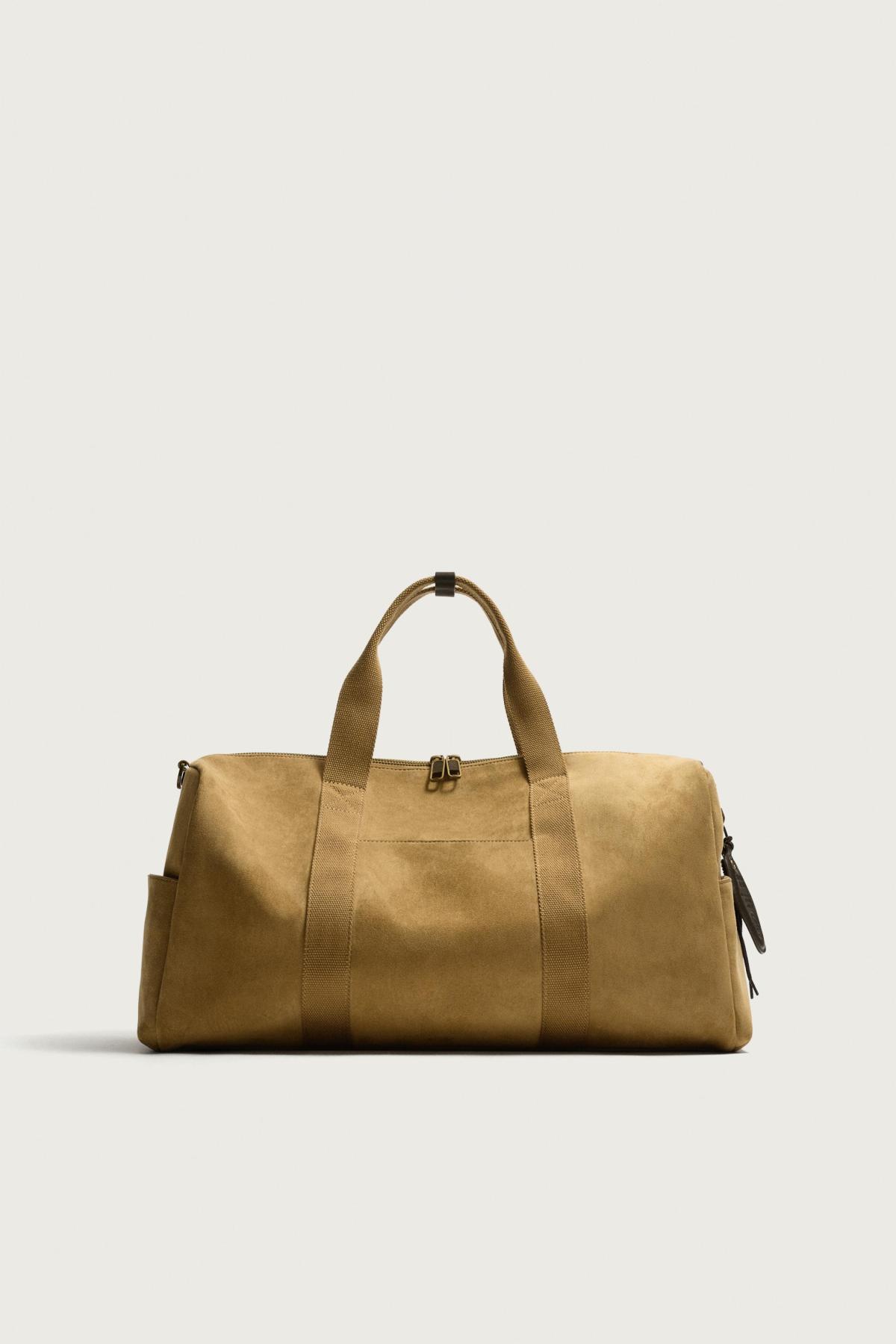 자라 숄더 스트랩 여행용 더플백 3112/820/107 SAND BROWN