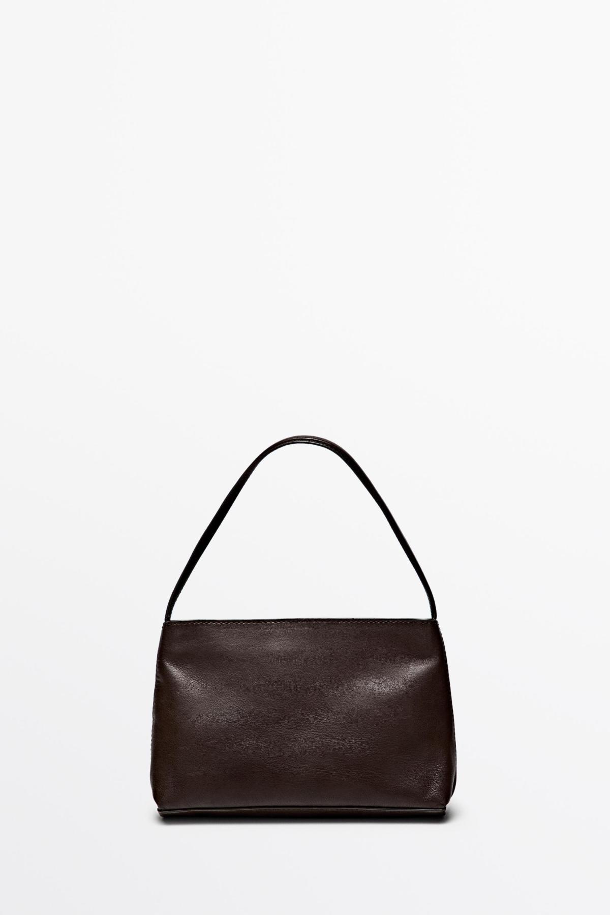 마시모두띠 나파 레더 스몰 숄더백 6972/647 BROWN