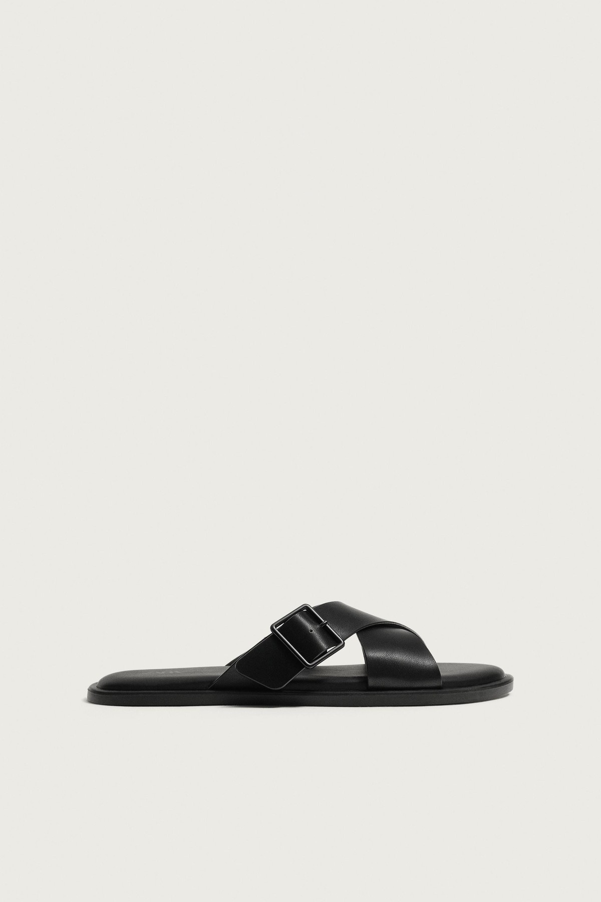 자라 버클 크로스 스트랩 슬라이드 샌들 2782/820/800 BLACK