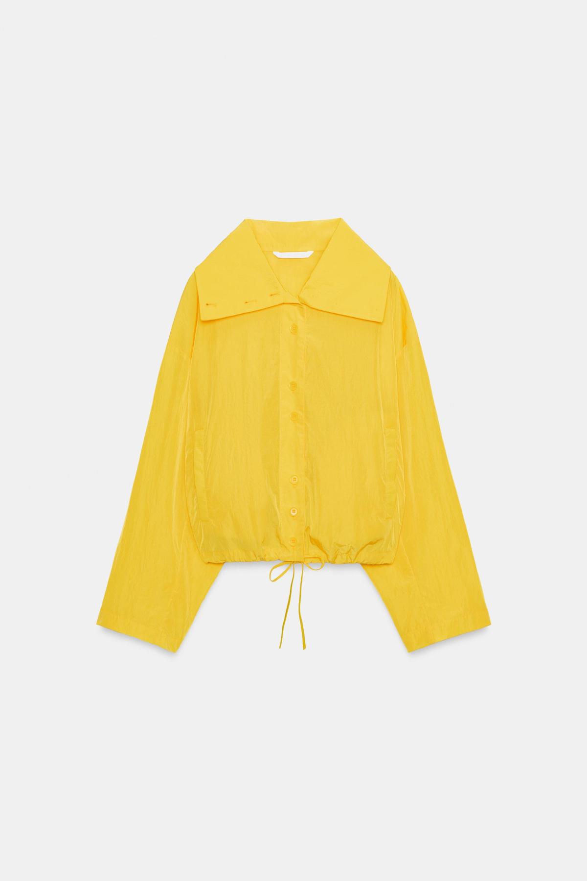 자라 나일론 드로스트링 집업 자켓 7030/808/300 YELLOW
