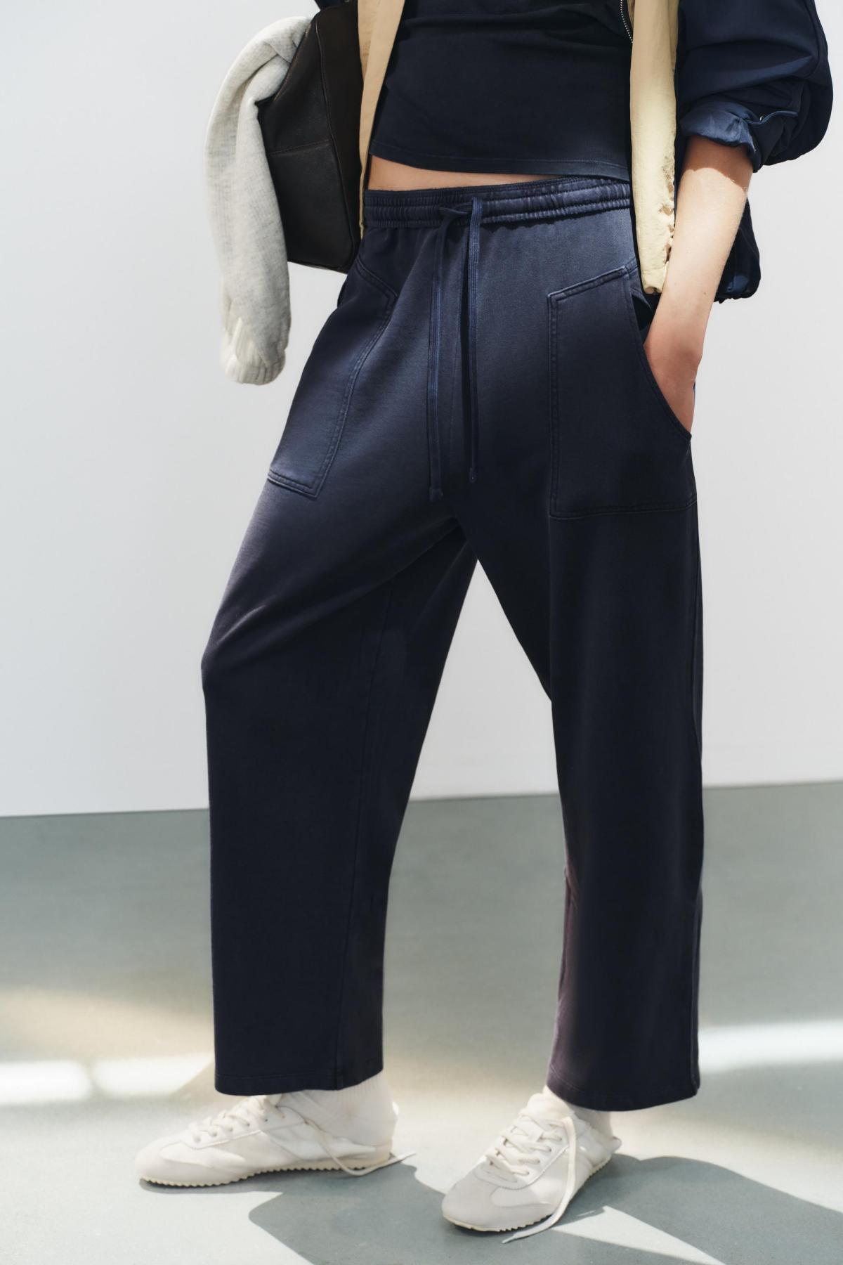 자라 코튼 포켓 스트레이트 팬츠 3253/811/401 NAVY BLUE