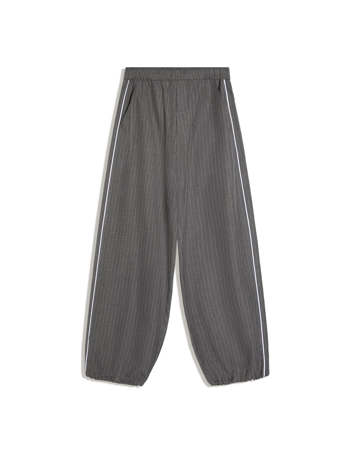 버쉬카 핀스트라이프 조거 팬츠 2844/710 GREY MARL