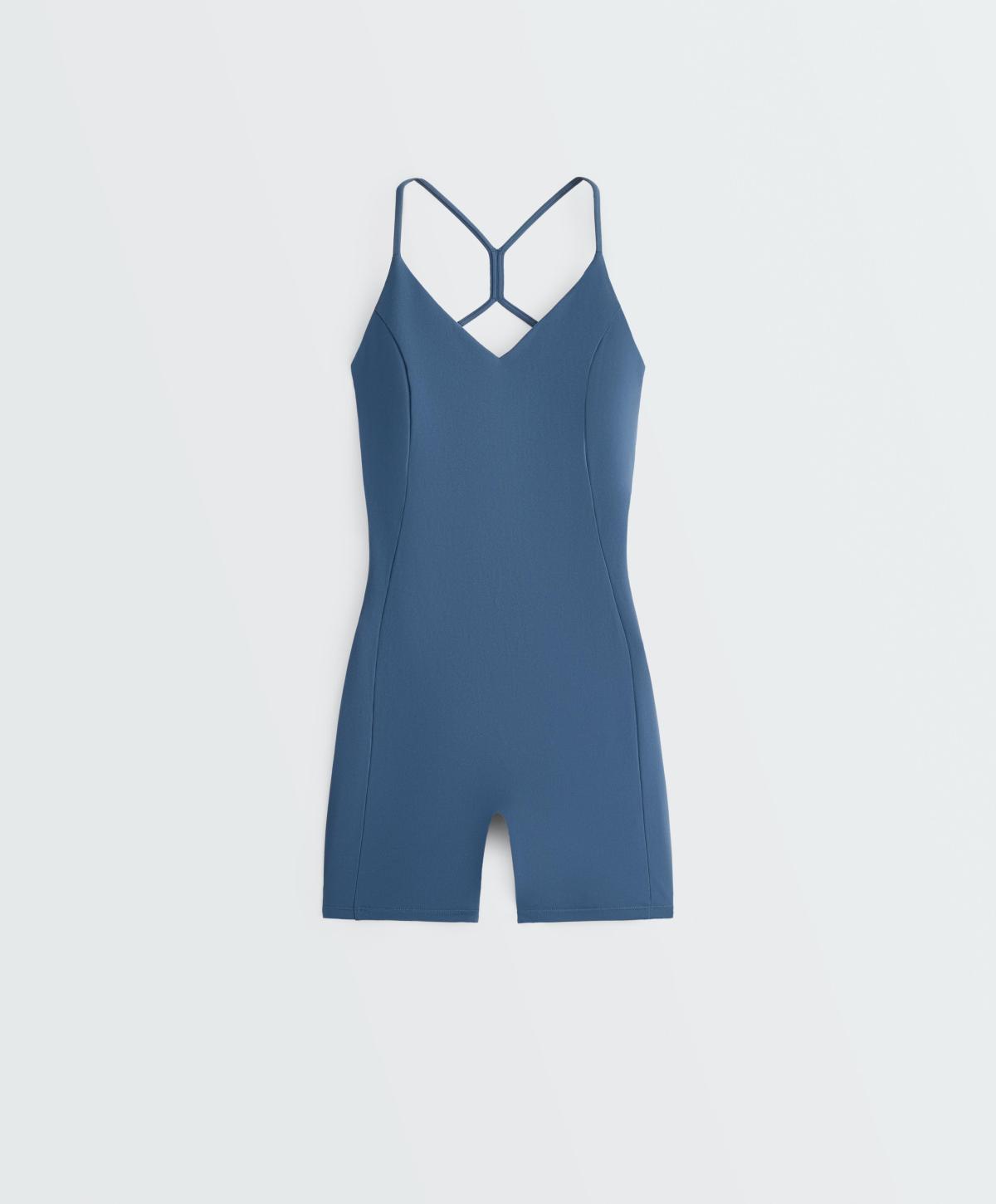 오이쇼 컴포트럭스 스트랩 숏 점프수트 3536/332/203 MID GREY-BLUE