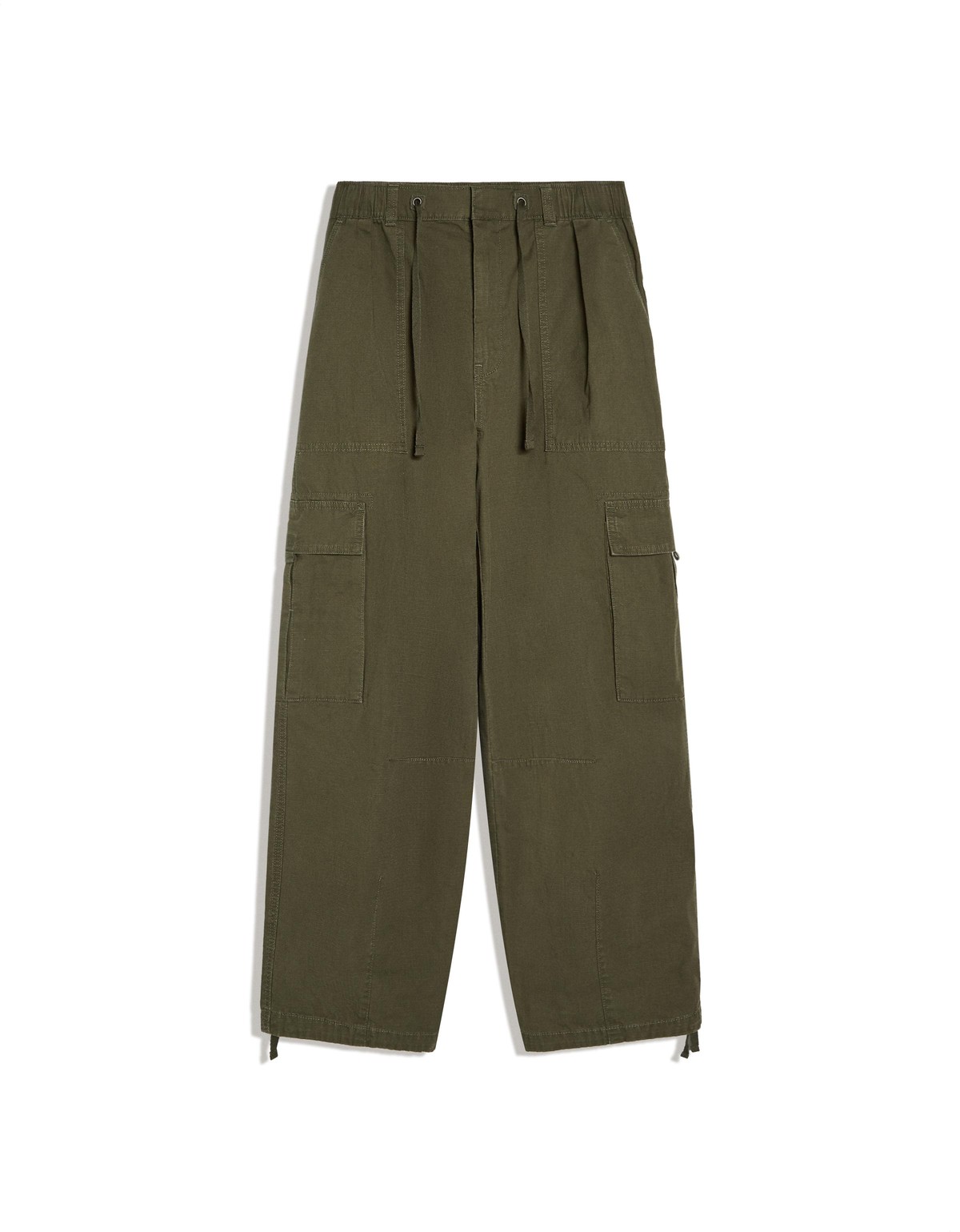 버쉬카 배기핏 카고 코튼 팬츠 3509/335 KHAKI