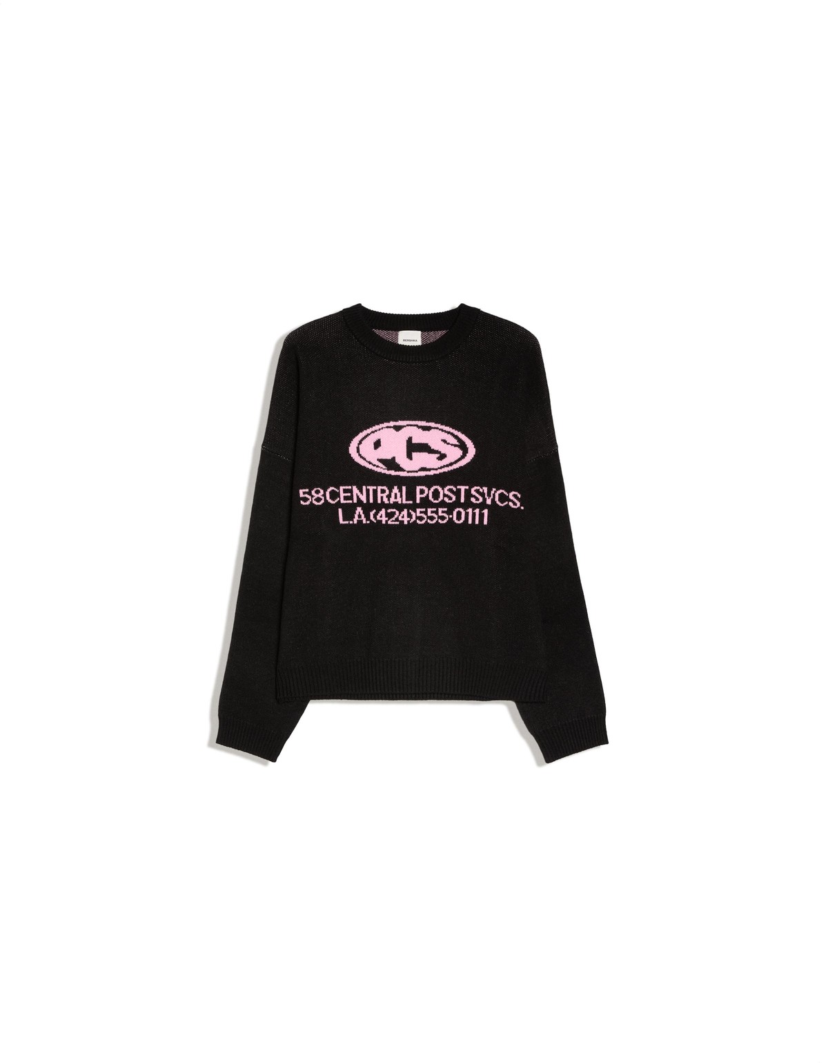 버쉬카 자카드 니트 그래픽 스웨터 2697/693 BLACK