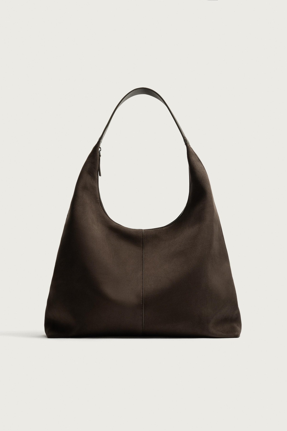자라 플레인 지퍼 숄더 토트백 3312/820/700 BROWN