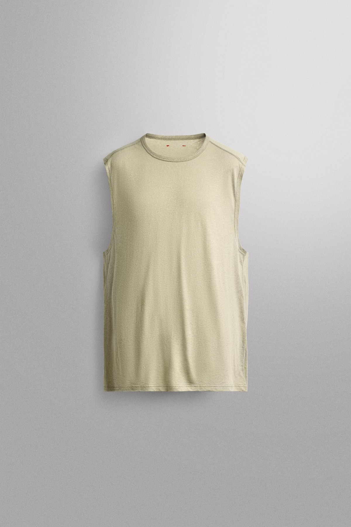 자라 릴렉스핏 린넨 혼방 민소매 탑 5868/310/519 WASHED GREEN