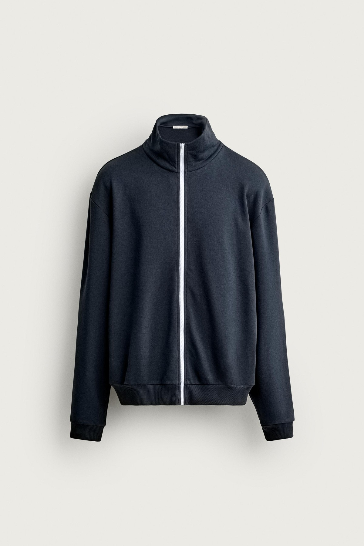 자라 릴렉스핏 하이넥 집업 스웨트셔츠 5644/360/407 BLUE