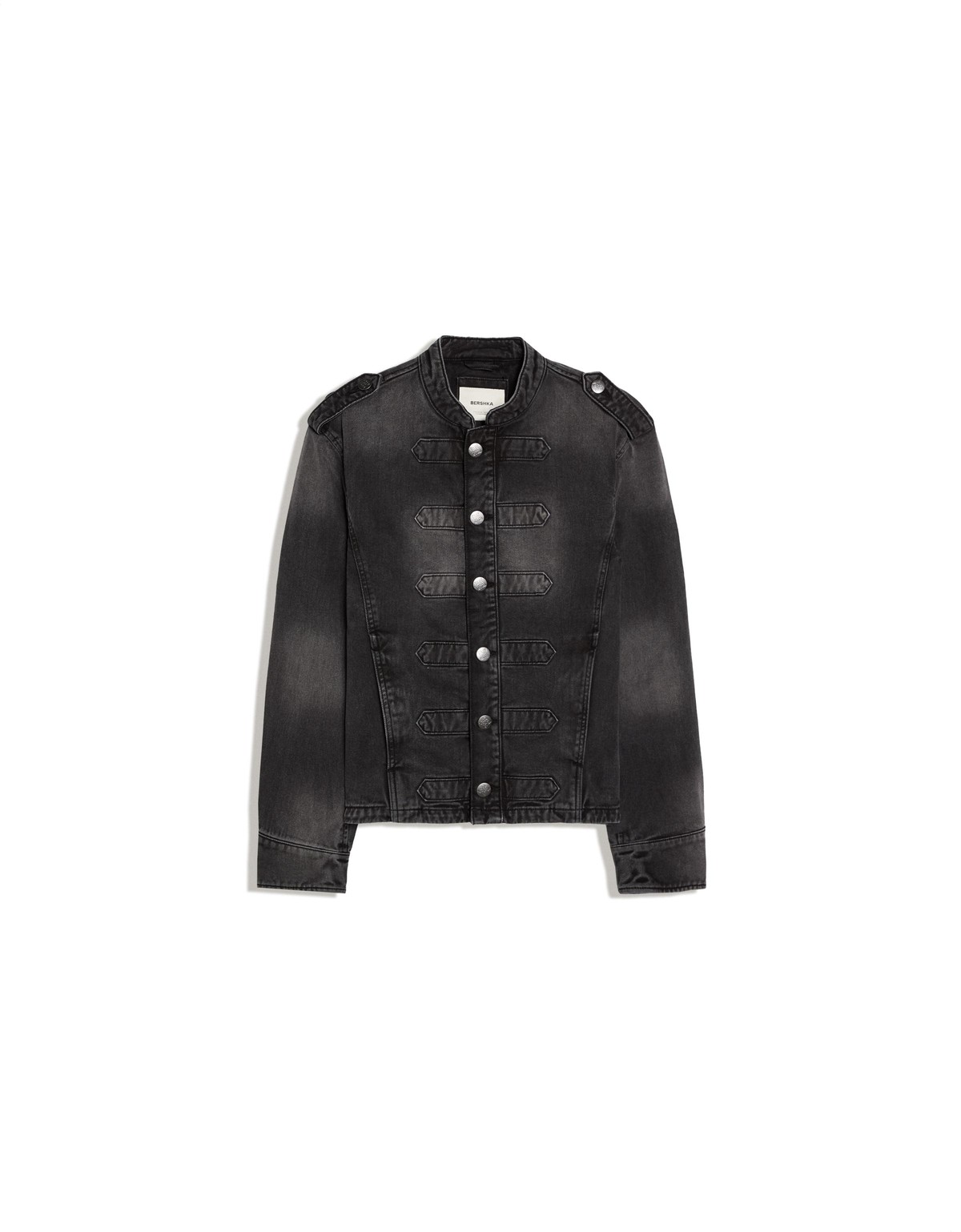 버쉬카 버튼업 워시드 데님 자켓 2474/335 BLACK