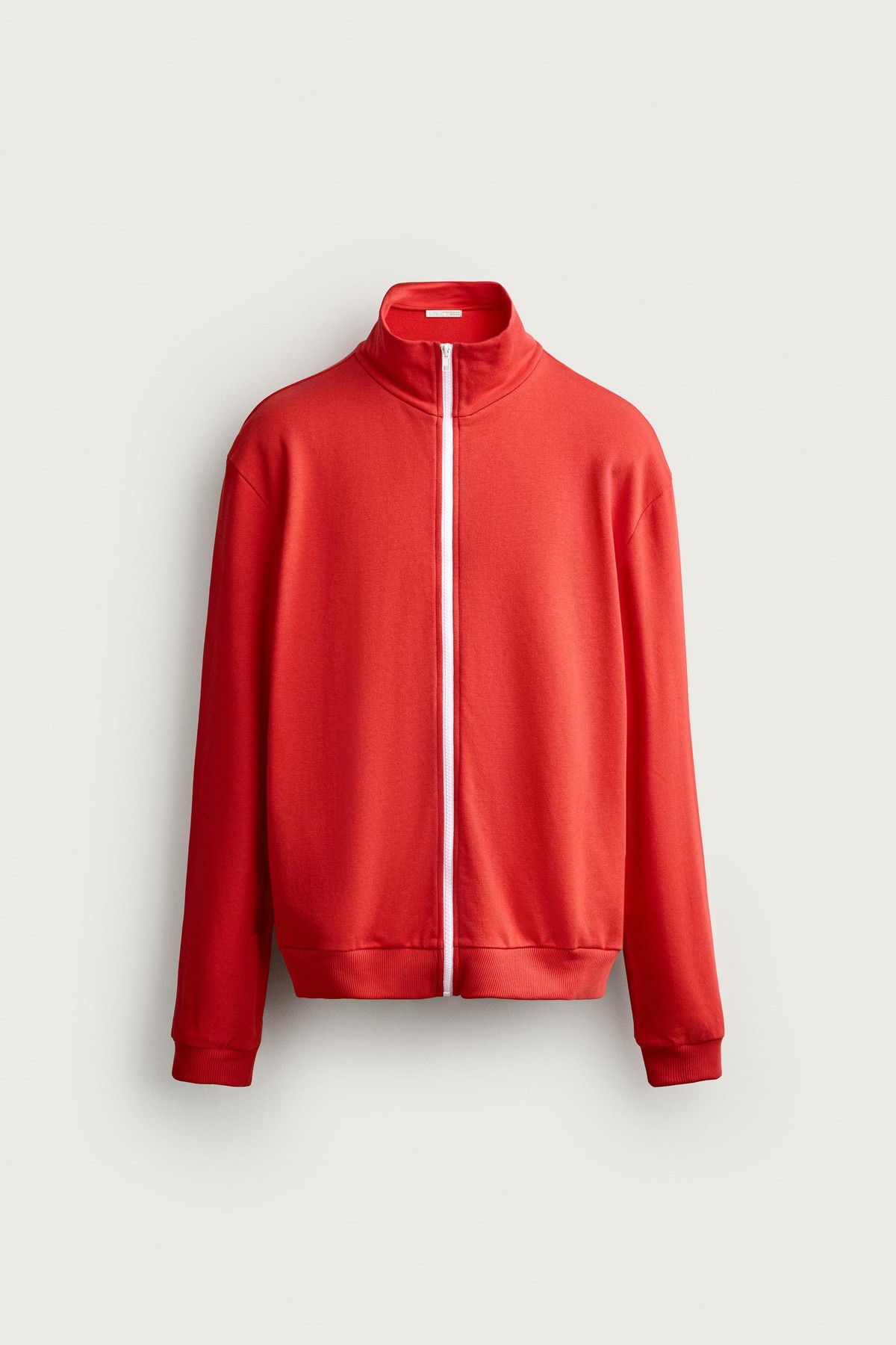 자라 릴렉스핏 배색 집업 스웨트셔츠 5644/360/675 RED / ORANGE