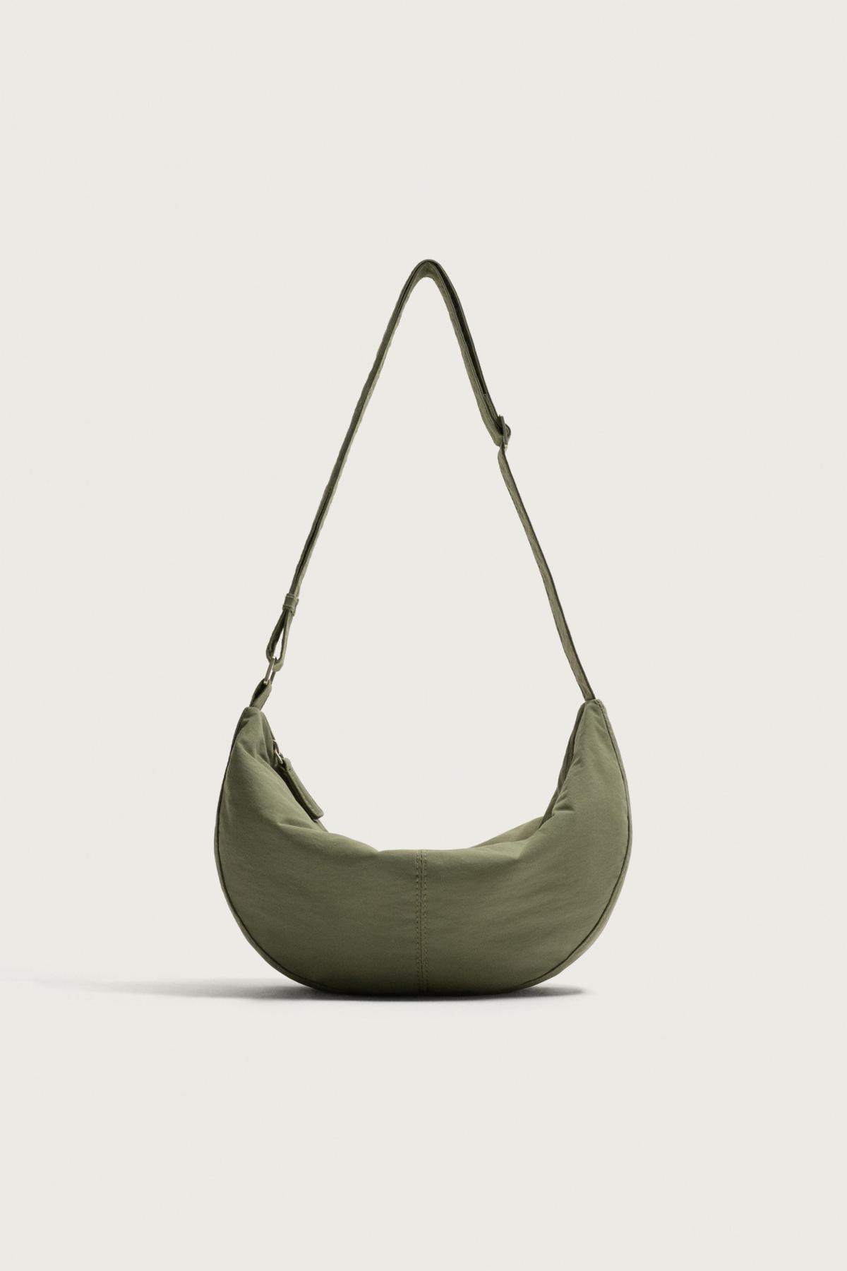 자라 스몰 나일론 숄더백 3612/820/032 KHAKI GREEN