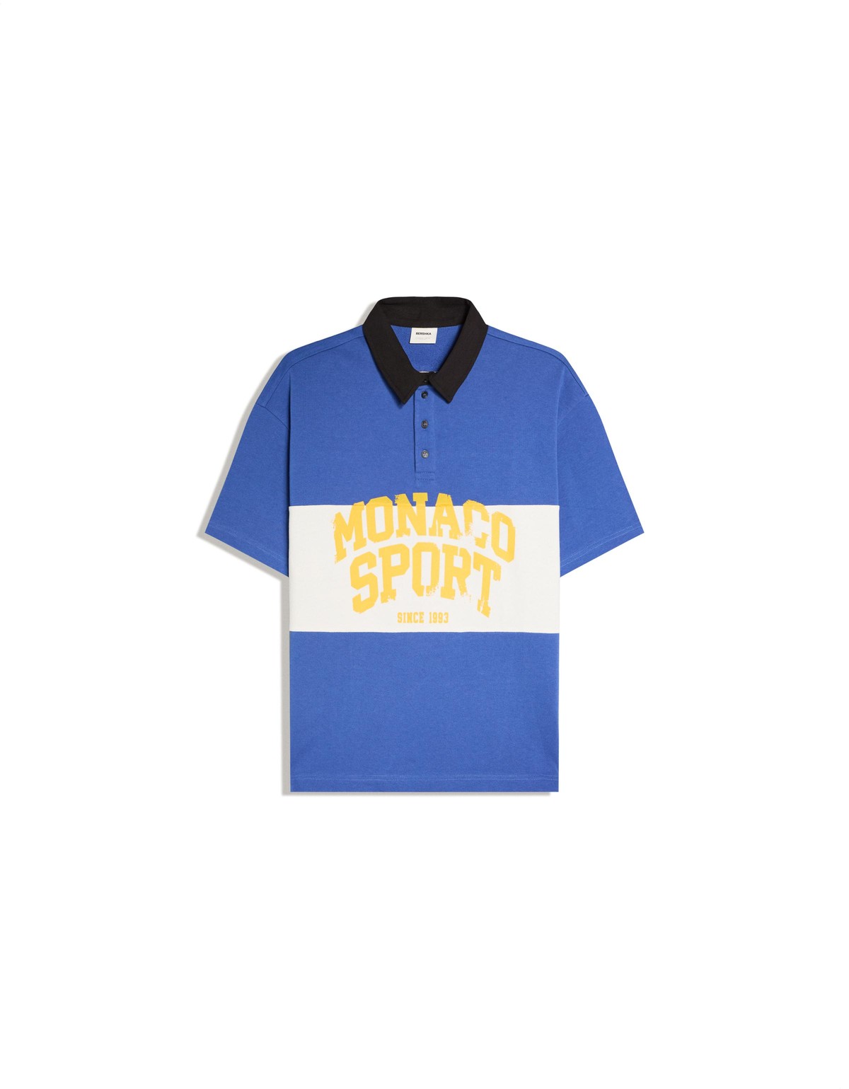 버쉬카 프린트 반팔 폴로 셔츠 3180/538 BLUE