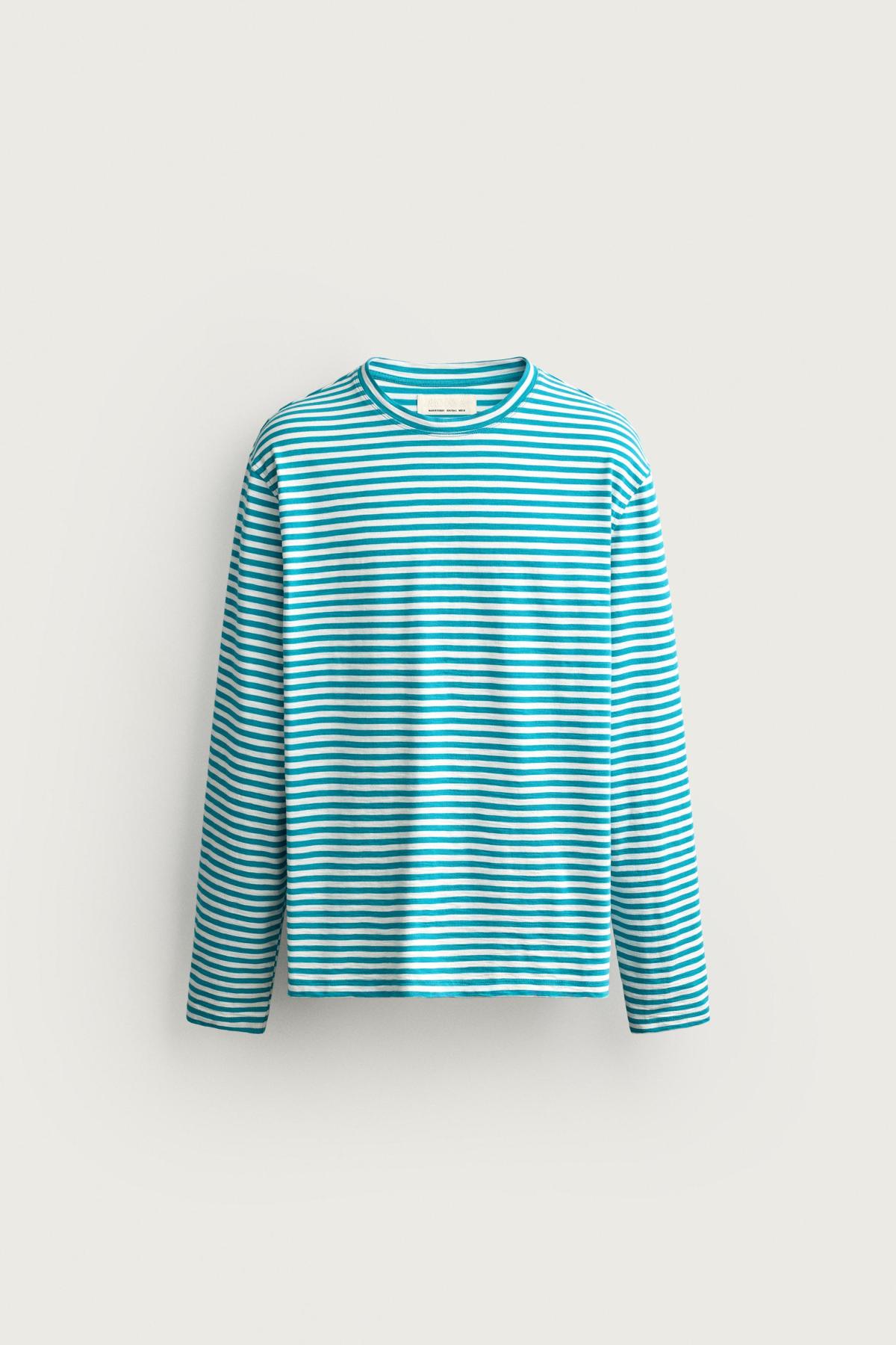 자라 스트라이프 니트 자카드 긴팔 티셔츠 4087/321/104 STRIPED