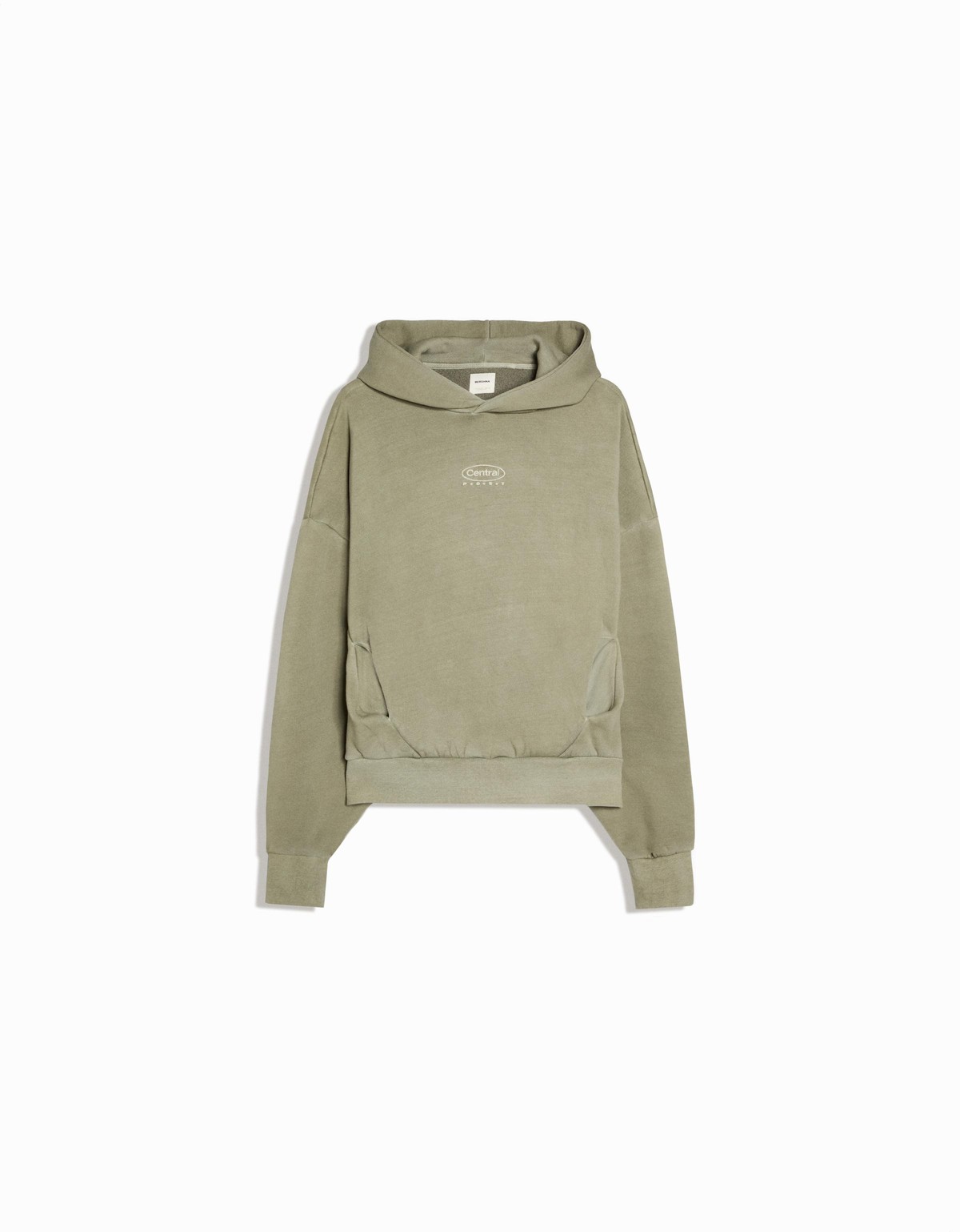 버쉬카 오버핏 워시드 후드 스웨트셔츠 2428/732 KHAKI