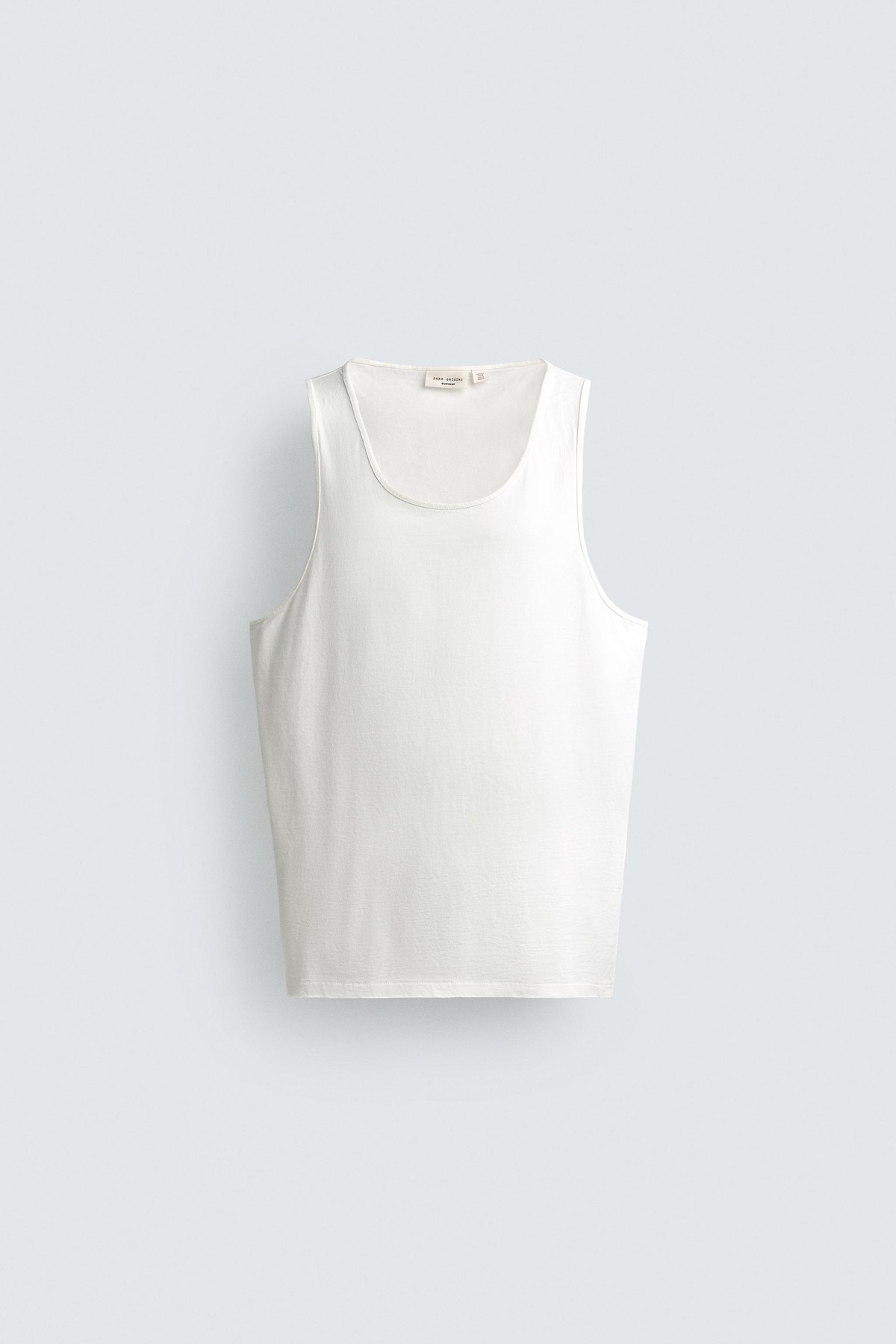 자라 레귤러핏 라운드넥 민소매 티셔츠 4231/306/250 WHITE