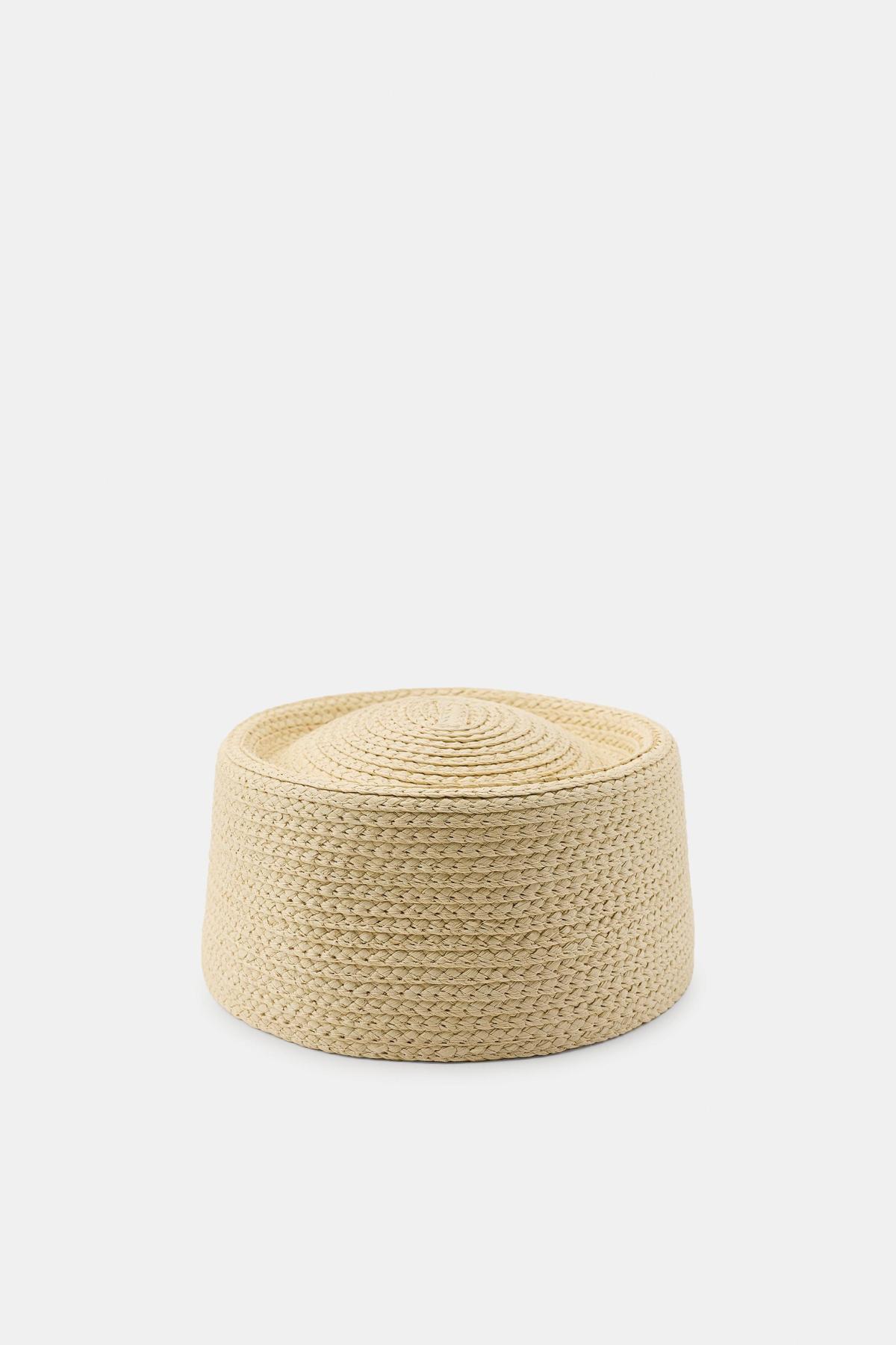 자라 페이퍼 소재 스컬캡 비니 1023/213/052 LIGHT BEIGE
