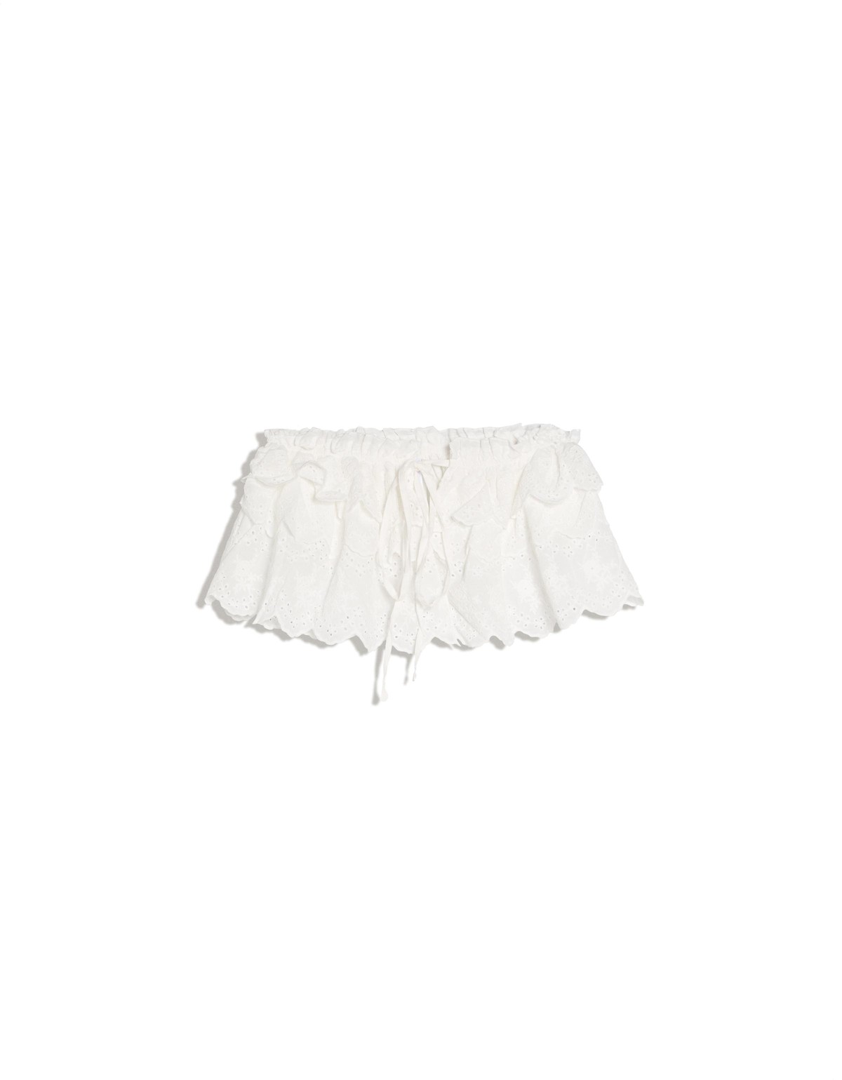 버쉬카 자수 미니 오버스커트 2727/423 WHITE