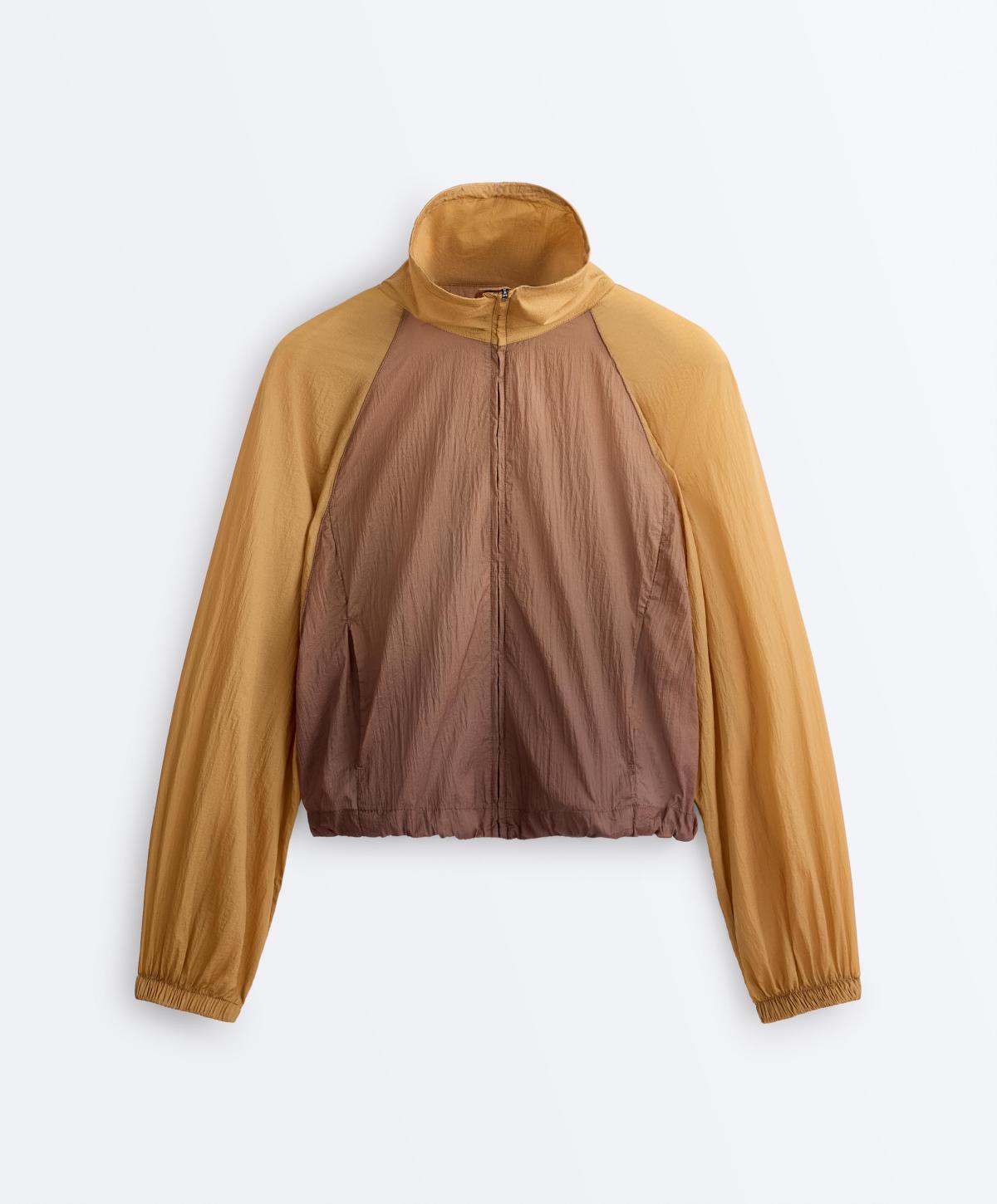 오이쇼 그라데이션 하이넥 집업 트랙 자켓 6088/943/713 OCHRE