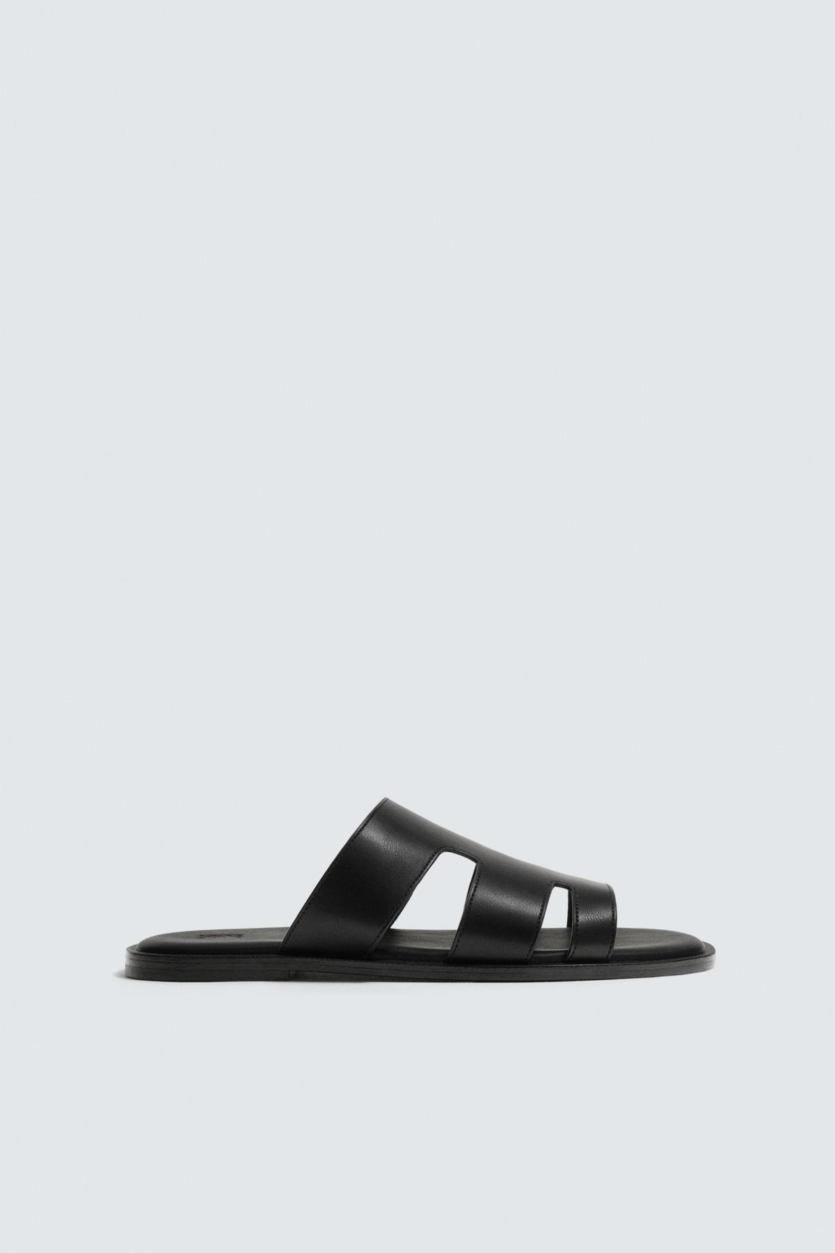 자라 와이드 스트랩 플랫 샌들 2787/720/800 BLACK