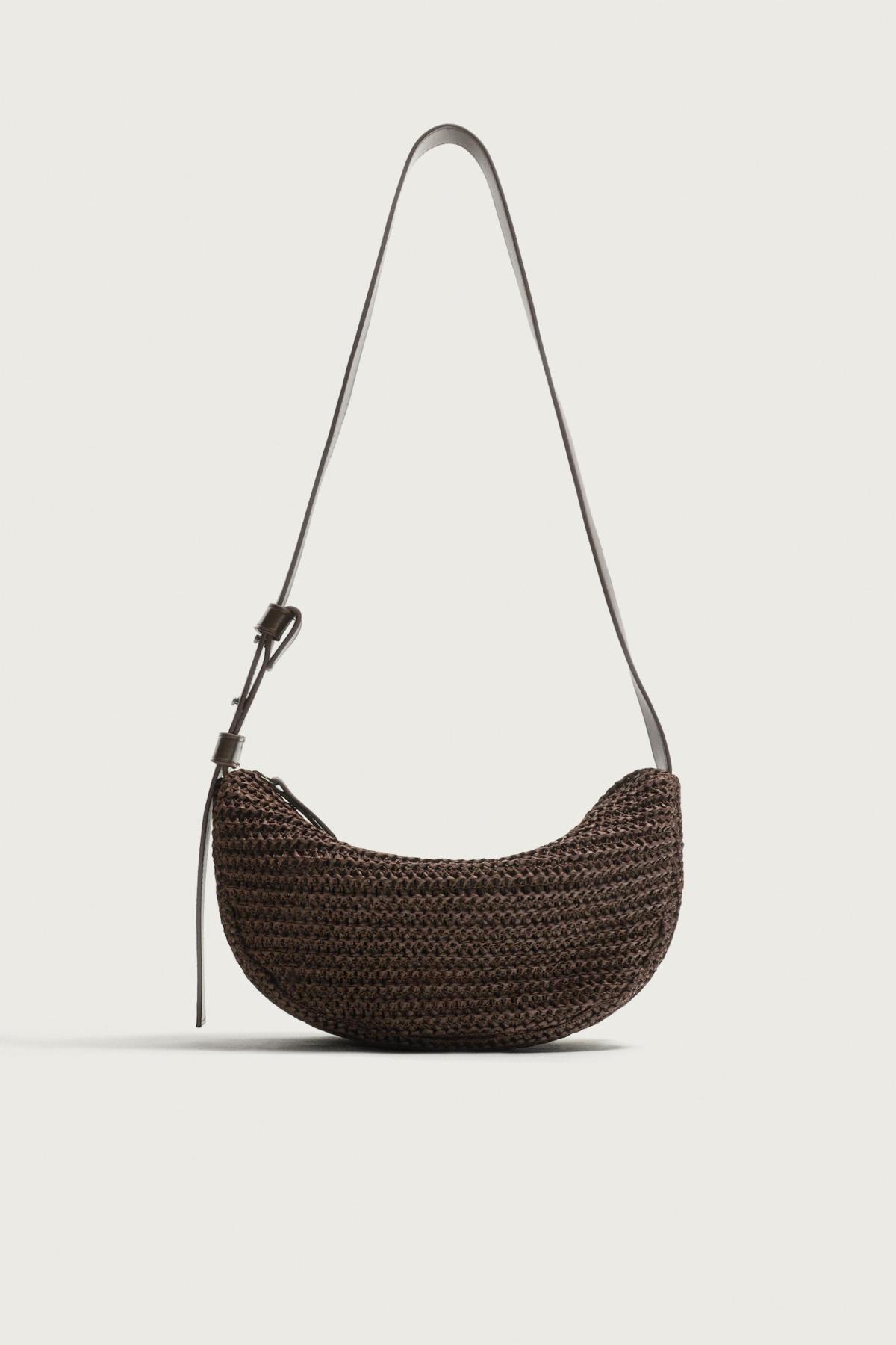 자라 브레이드 우븐 숄더백 3628/820/700 BROWN