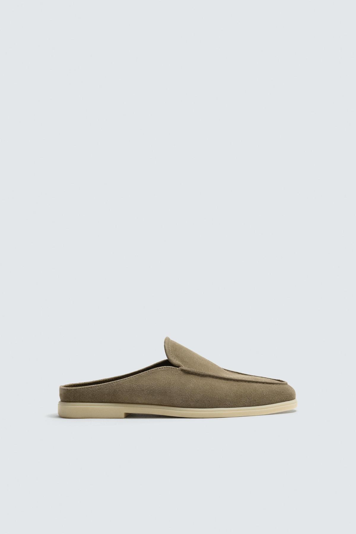 자라 스웨이드 레더 뮬 로퍼 2775/720/131 TAUPE GREY