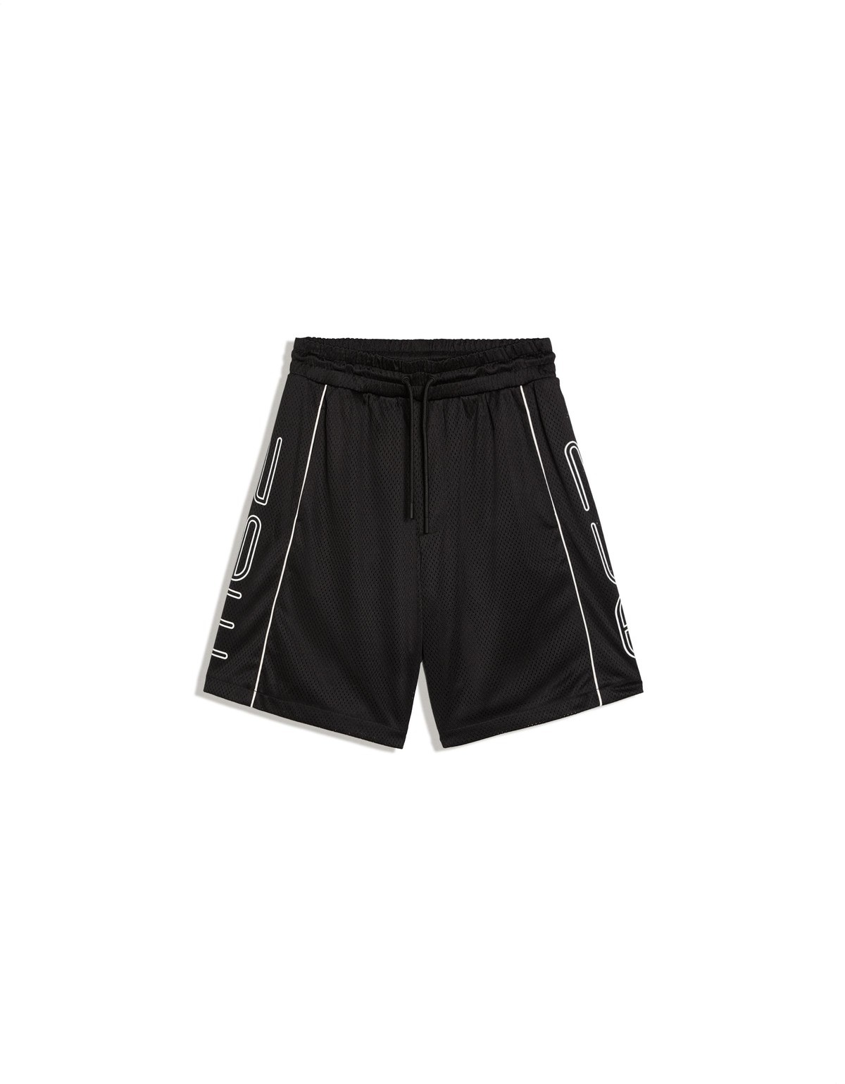 버쉬카 프린트 메쉬 버뮤다 반바지 2551/727 BLACK