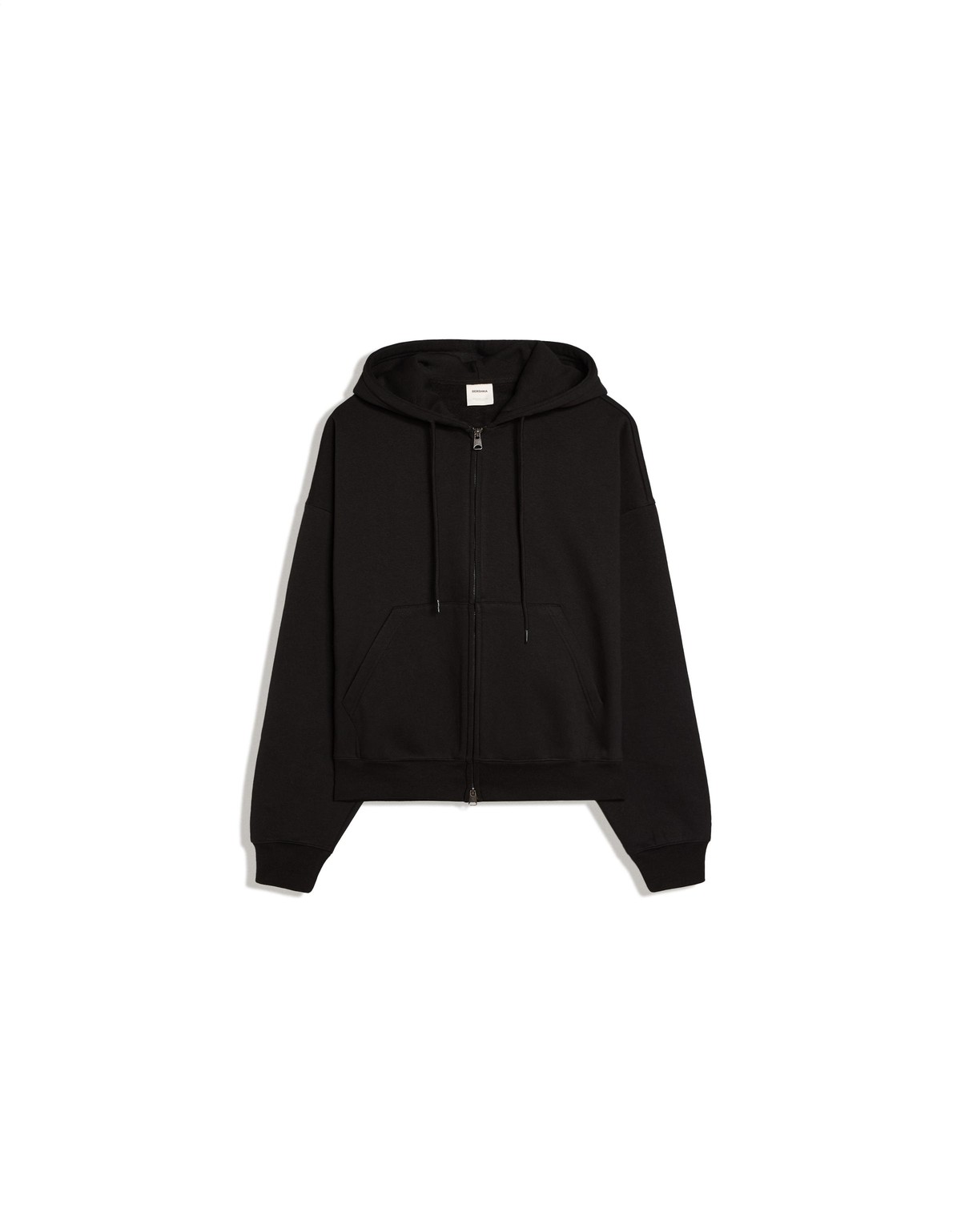 버쉬카 블랙 집업 후드 스웨트셔츠 2434/190 BLACK