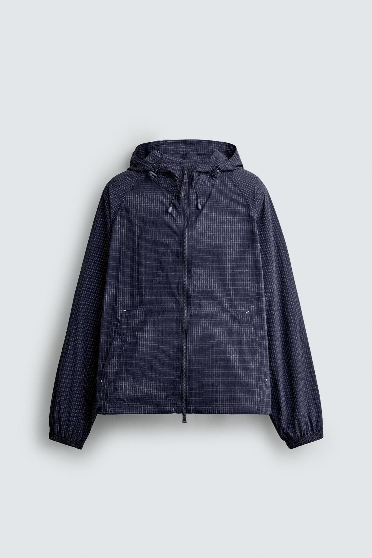 자라 후드 테크니컬 바람막이 자켓 3918/304/401 NAVY BLUE