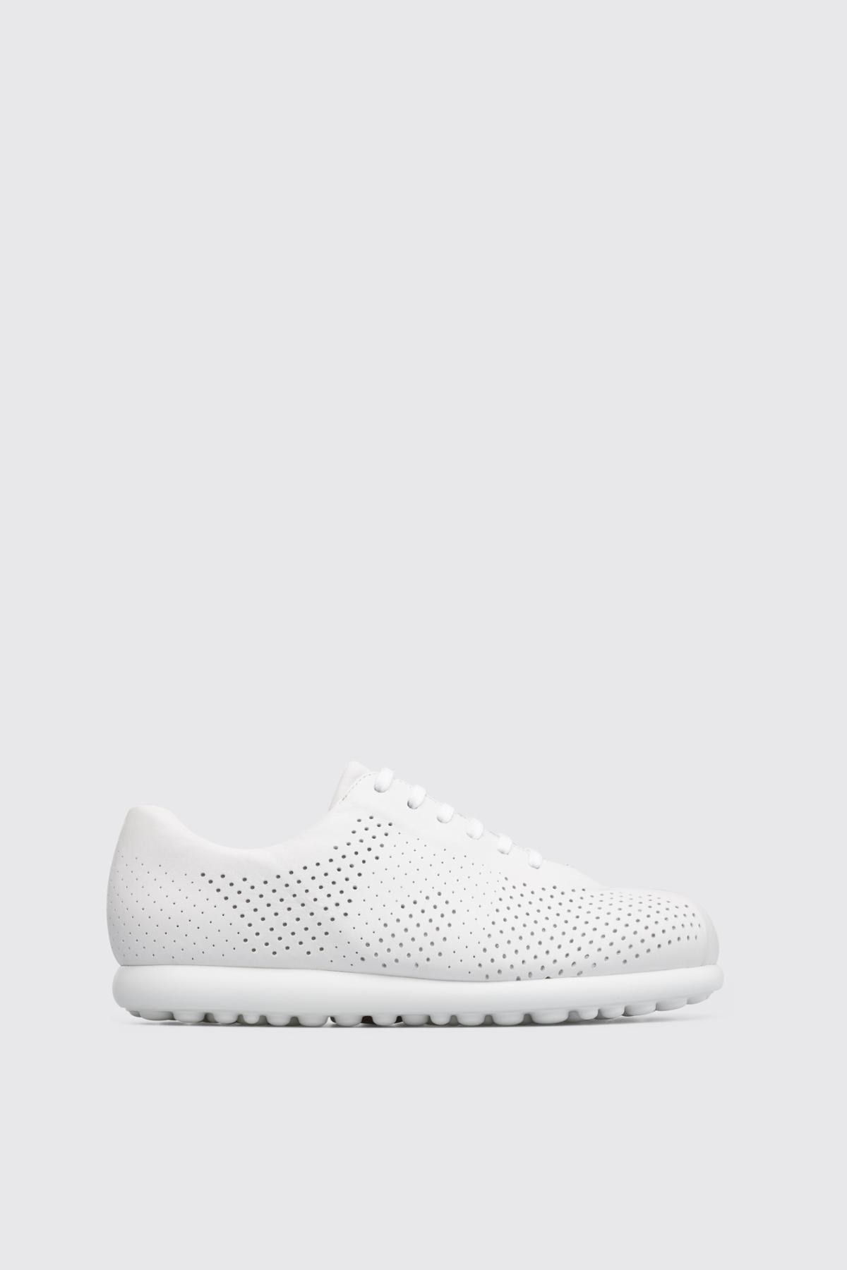 캠퍼 Pelotas 경량 레더 스니커즈 K100193-002 WHITE